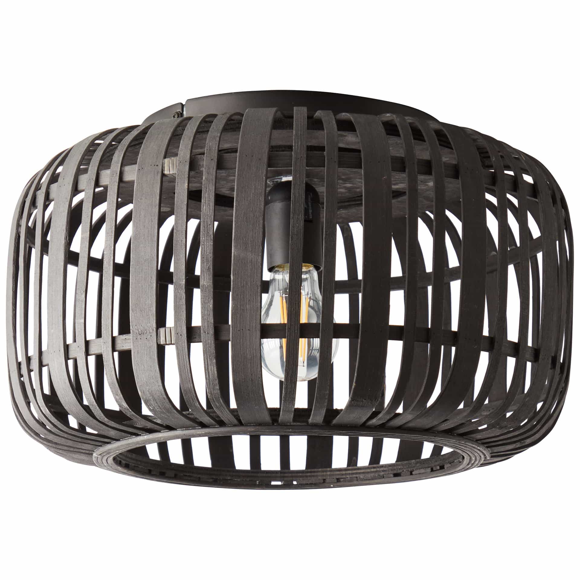 Deckenleuchte Willi, braun, 22,9 x 40 cm, Bambus Innenleuchte