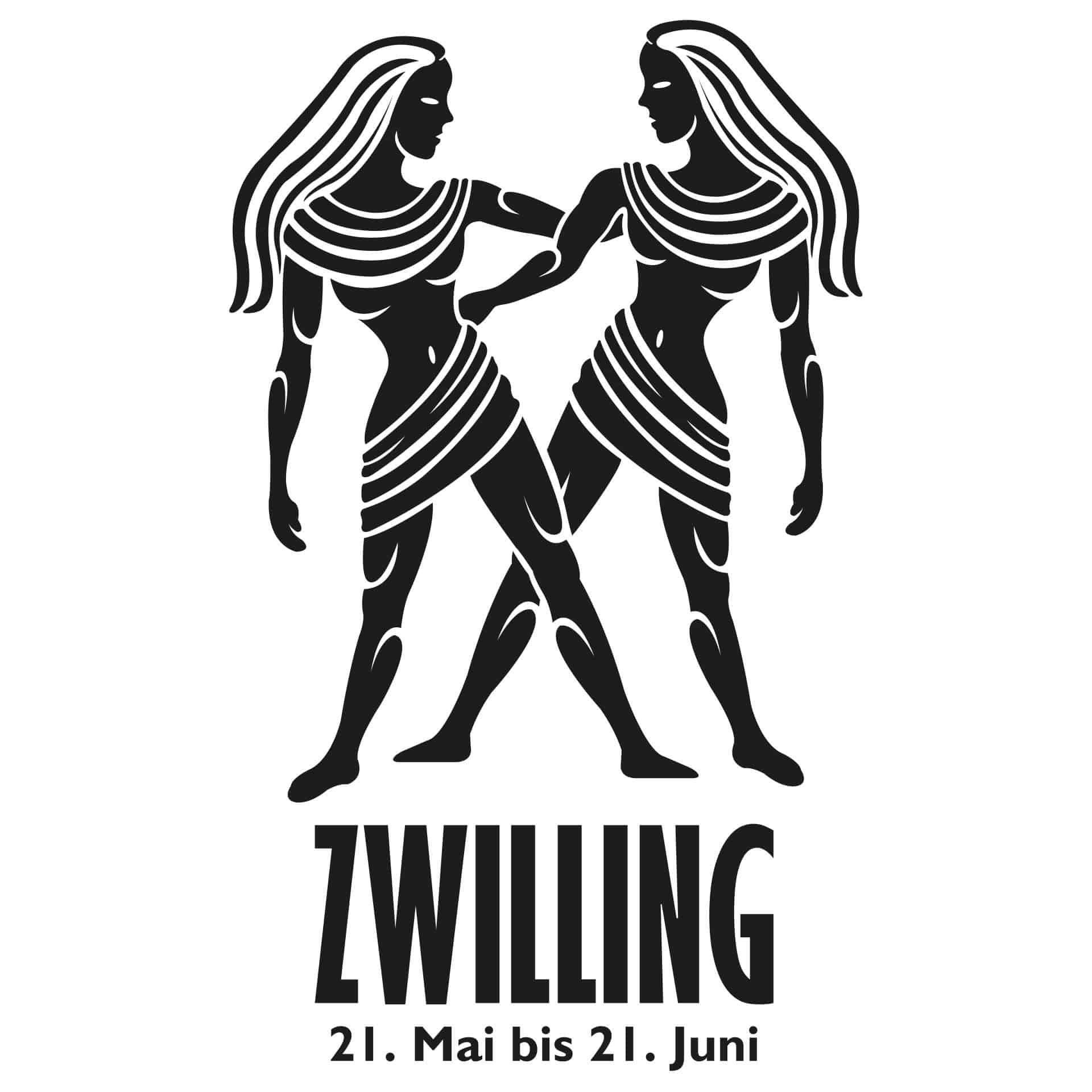 Wandtattoo Sternzeichen - Zwilling