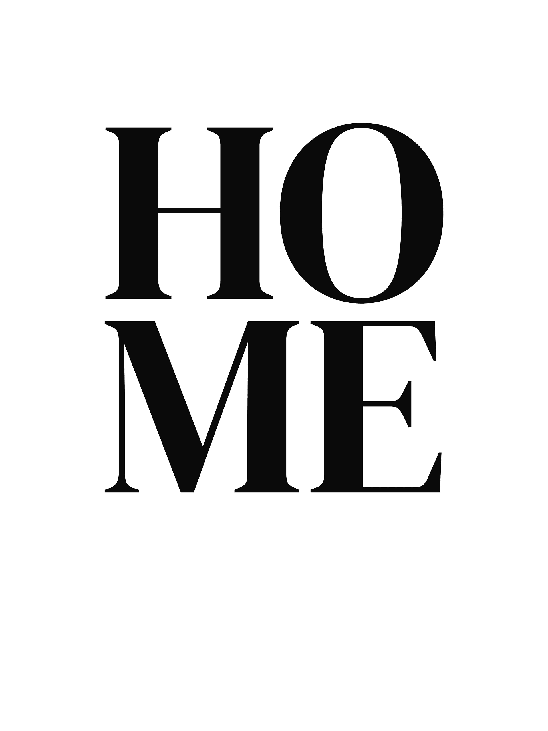 Poster à personnaliser Home