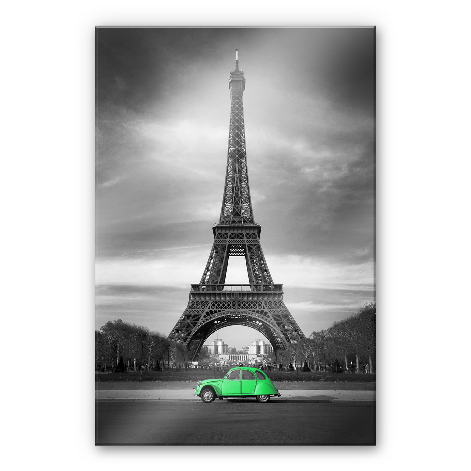 Tableau en verre acrylique - La Vie est Belle - vert