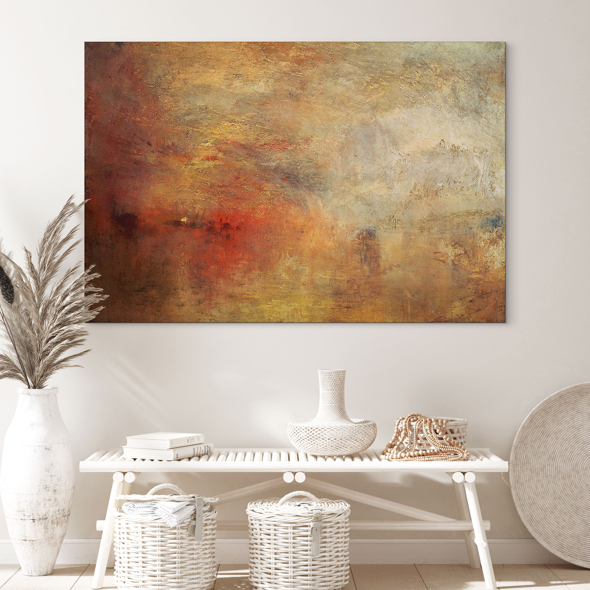 Wandbild Sonnenuntergang über einem See - Turner - Alu-Dibond