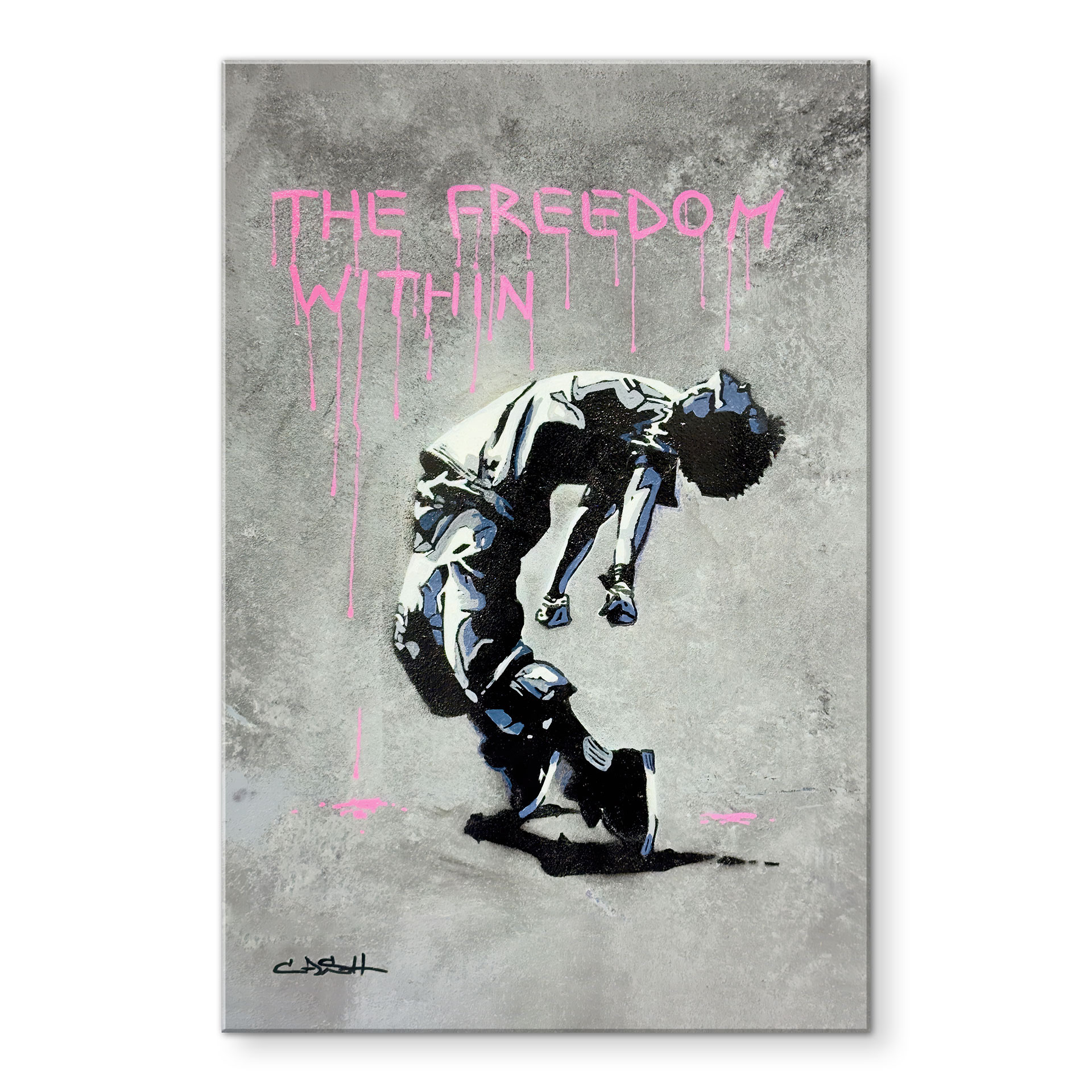 Stampa su acrilico Ballerino Street Art Freedom Within - Habib