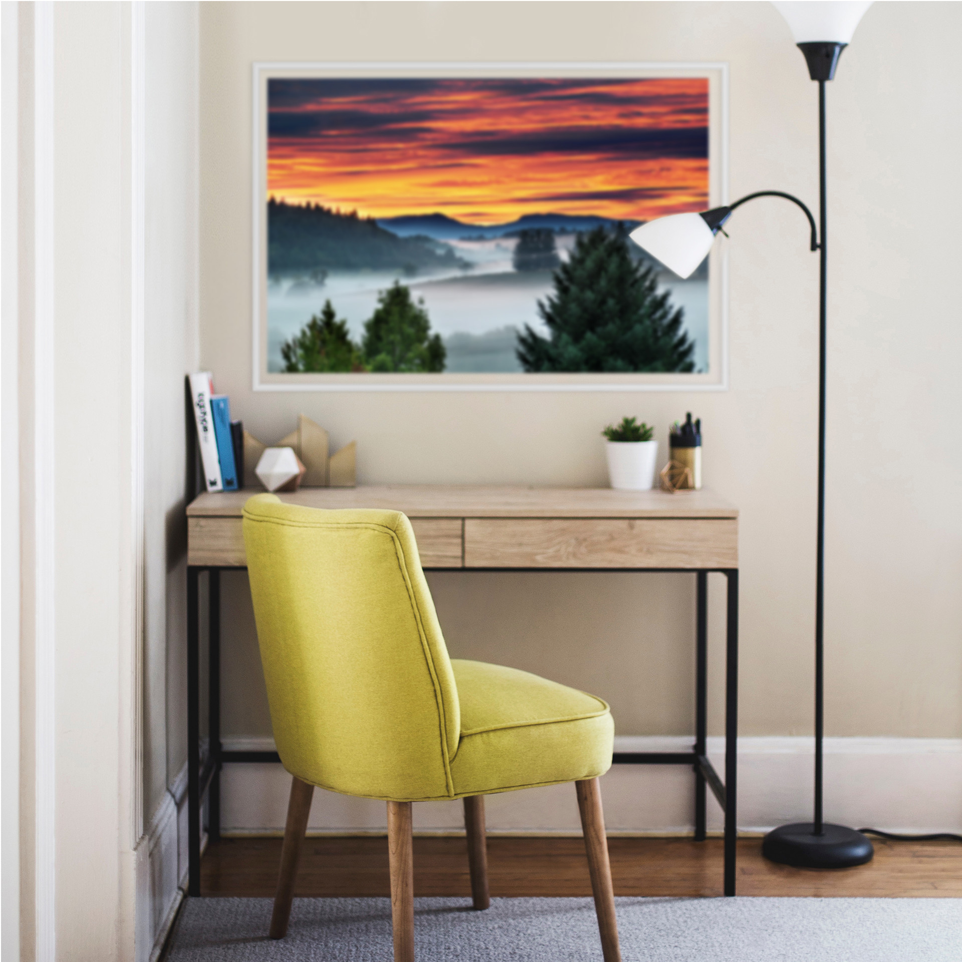 Wallprint W - Nebel in den Bergen