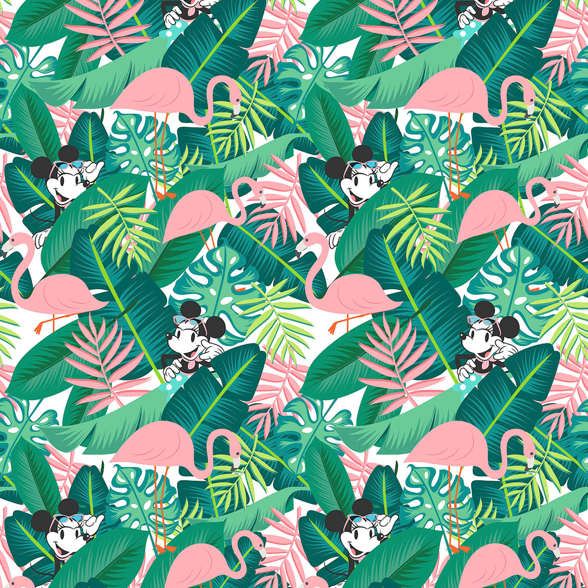 Vliesbehang - Minnie Tropical - 200 x 280 cm