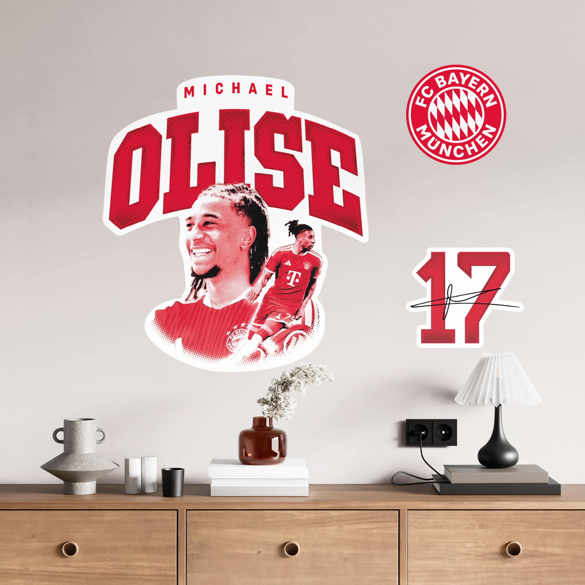 Wallsticker FCB - Michael Olise 2026/27