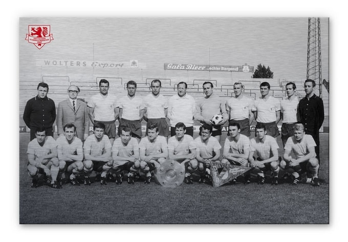 Alu-Dibond Bild Eintracht Braunschweig Meistermannschaft 1967