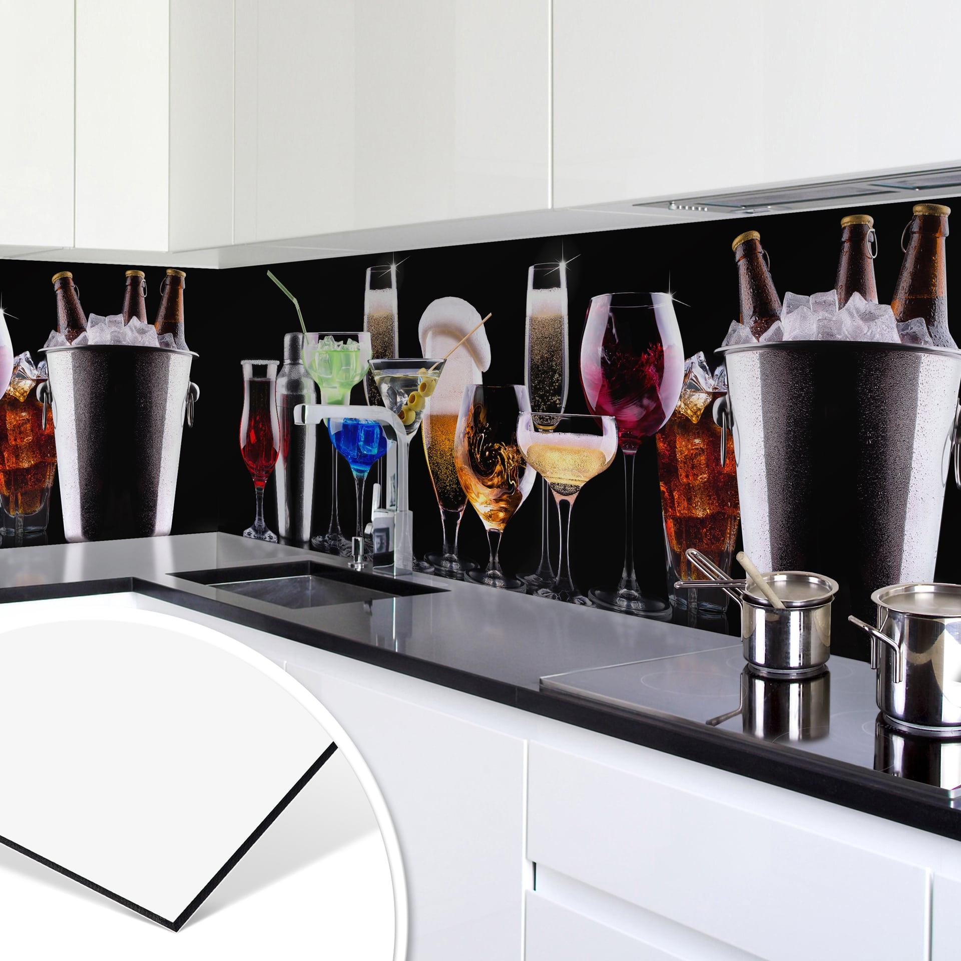 Küchenrückwand - Alu-Dibond - Cocktail Feeling