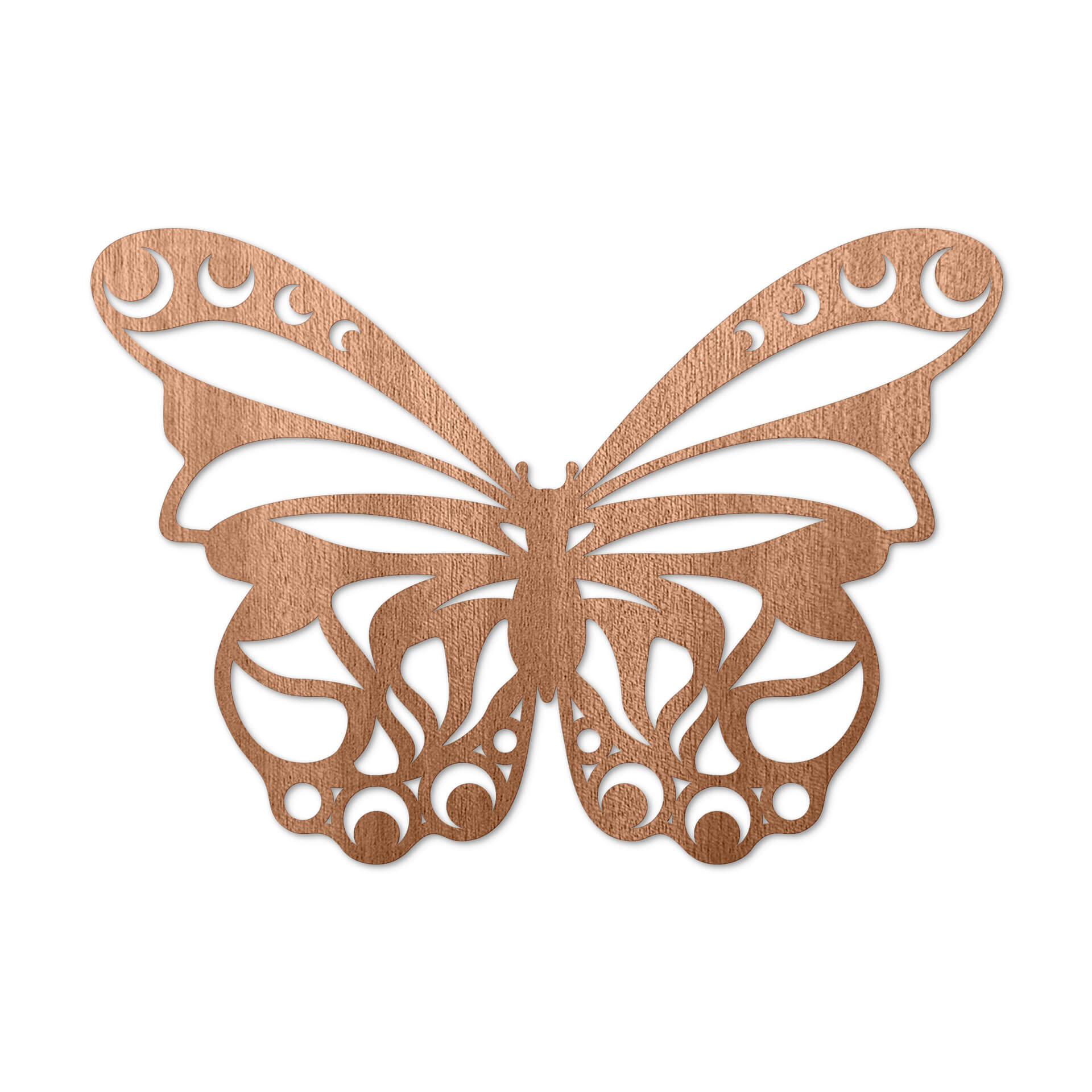 Sztuka z drewna mahoniowego - Motyl