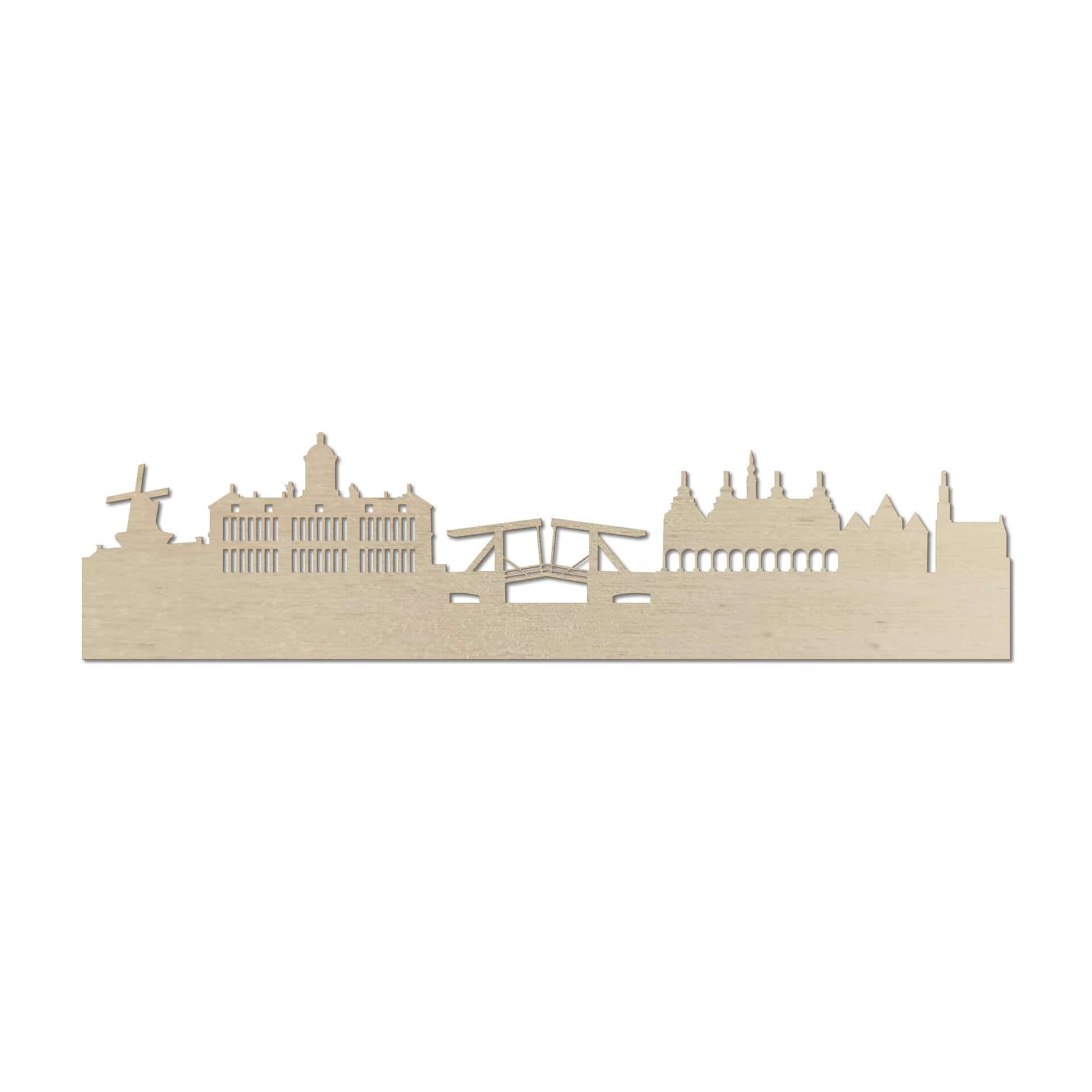 Okleina drewniana z topoli artystycznej - Skyline Amsterdam