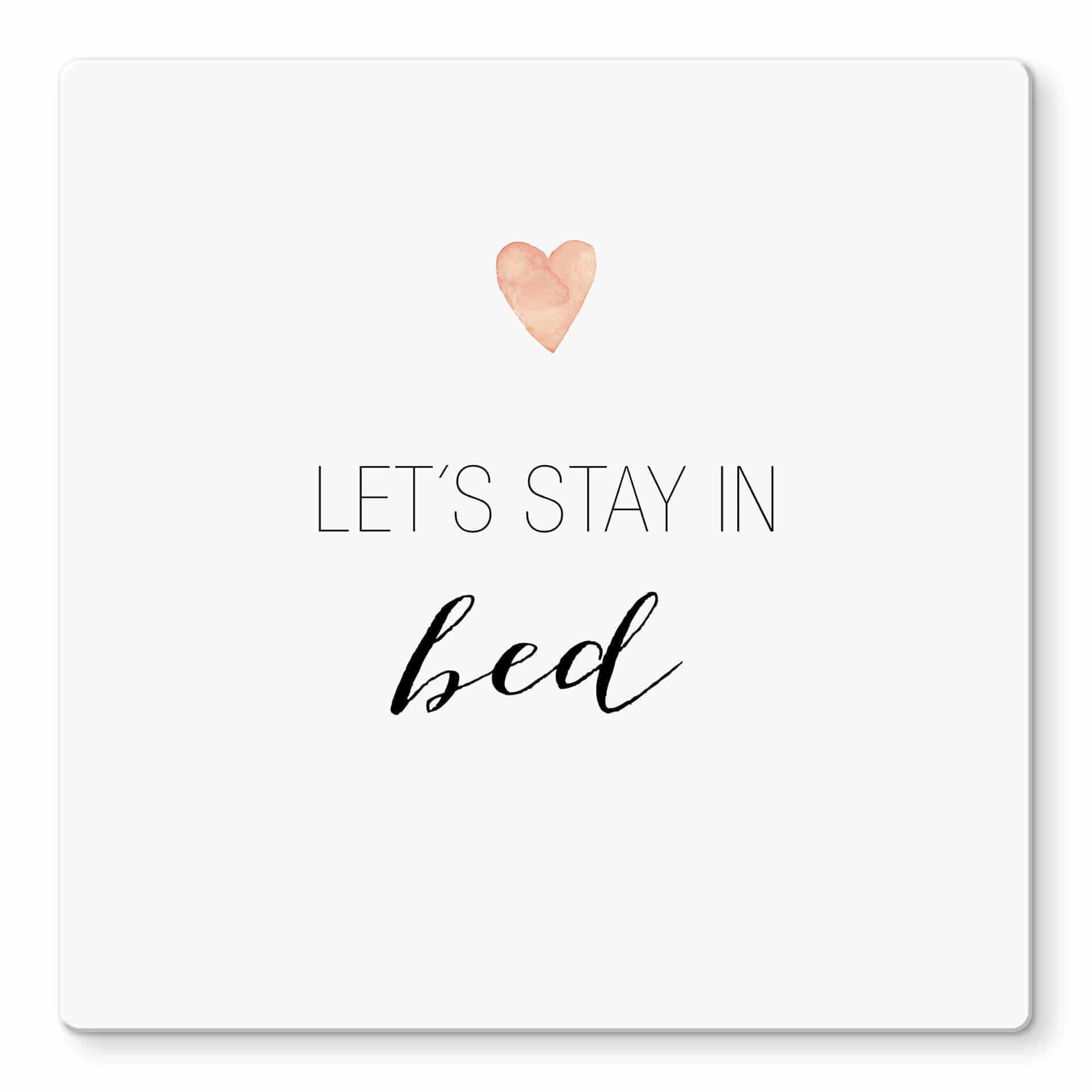 Glasschilderij Confetti & Cream - Let's stay