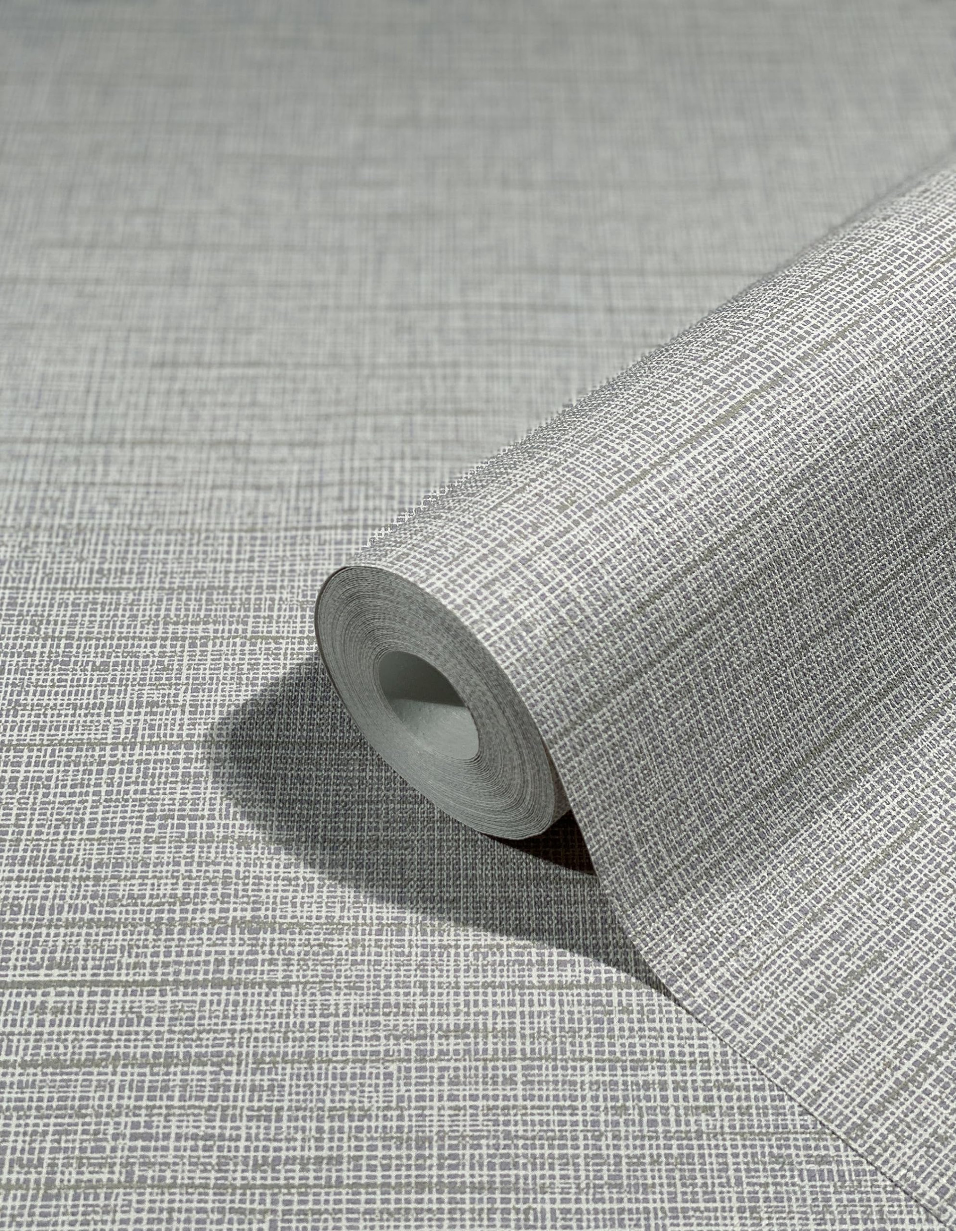 Effen behang, vliesbehang Novamur Yvi beige, lila