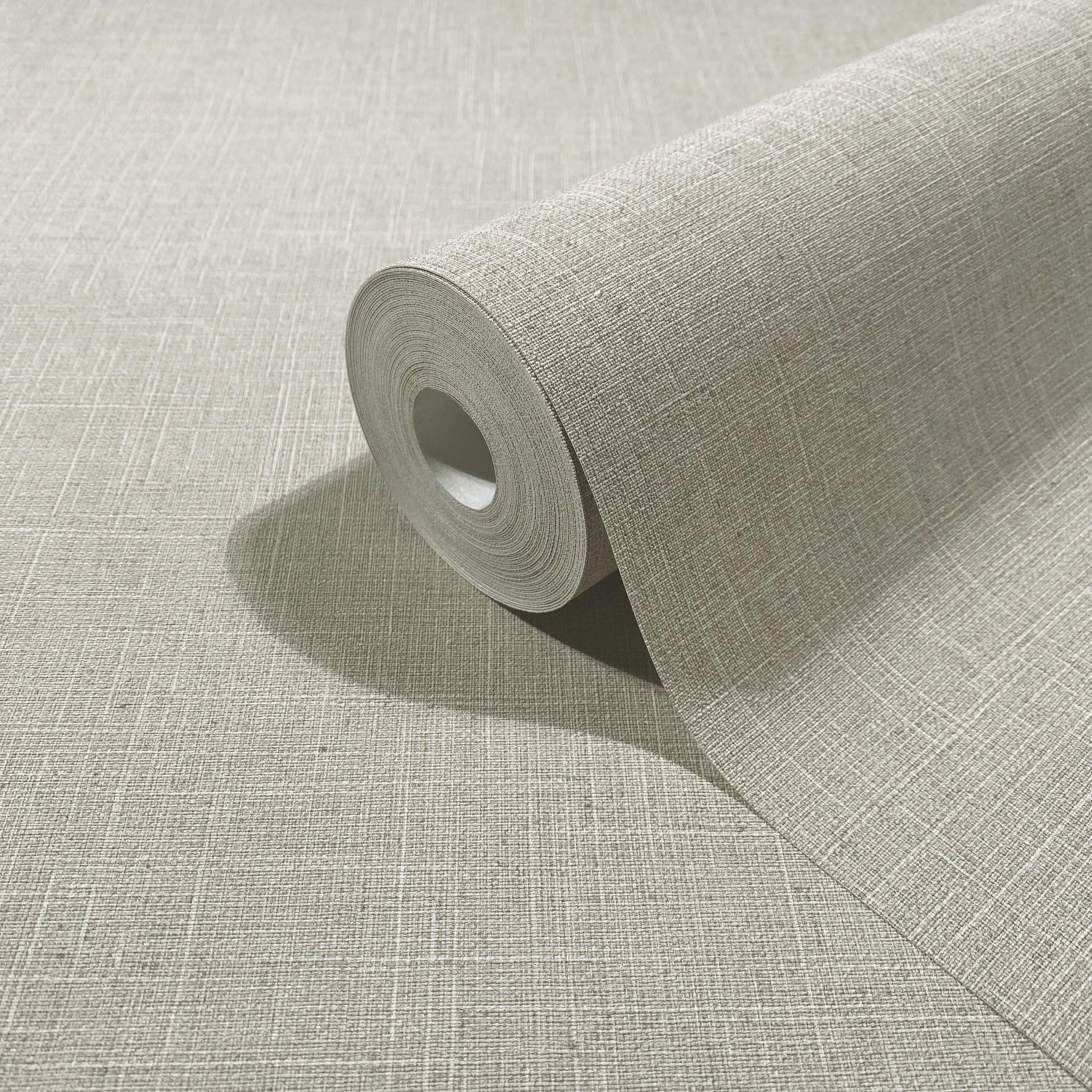 Vliesbehang, structuur effen modern mat in bruin