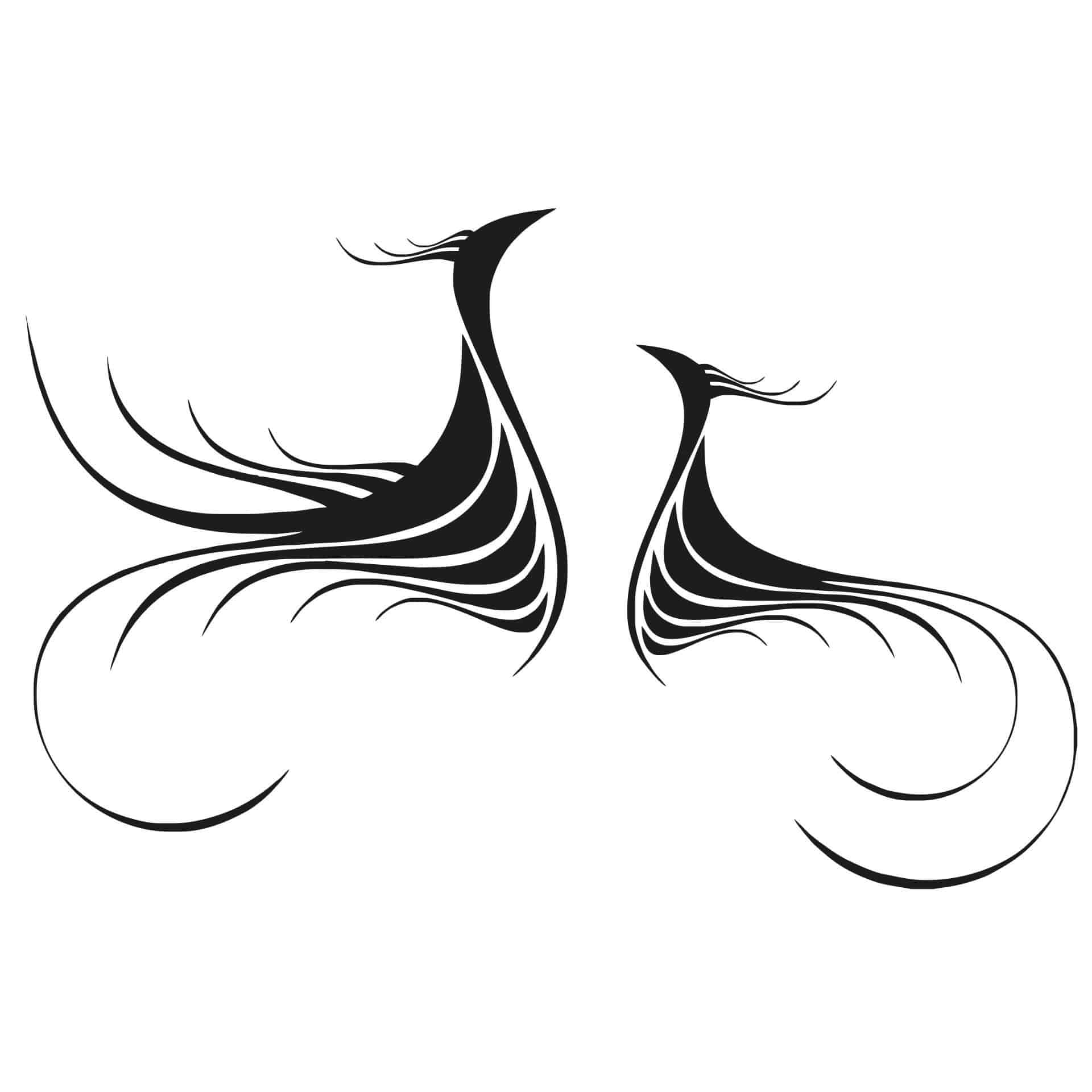 Wallsticker Tribal Fugle