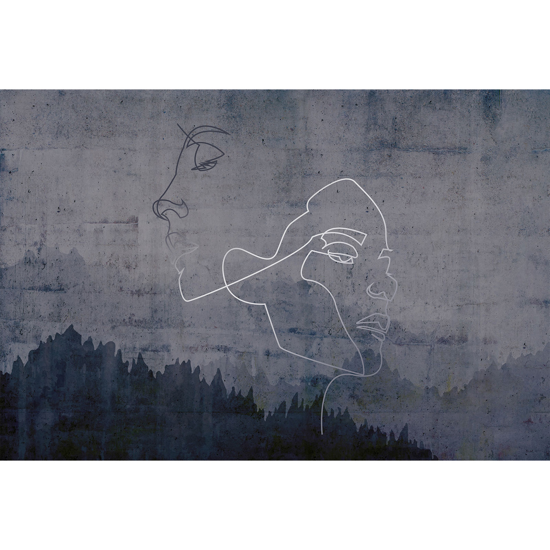 Architects Paper Fotobehang Atelier 47 Silver Outlines