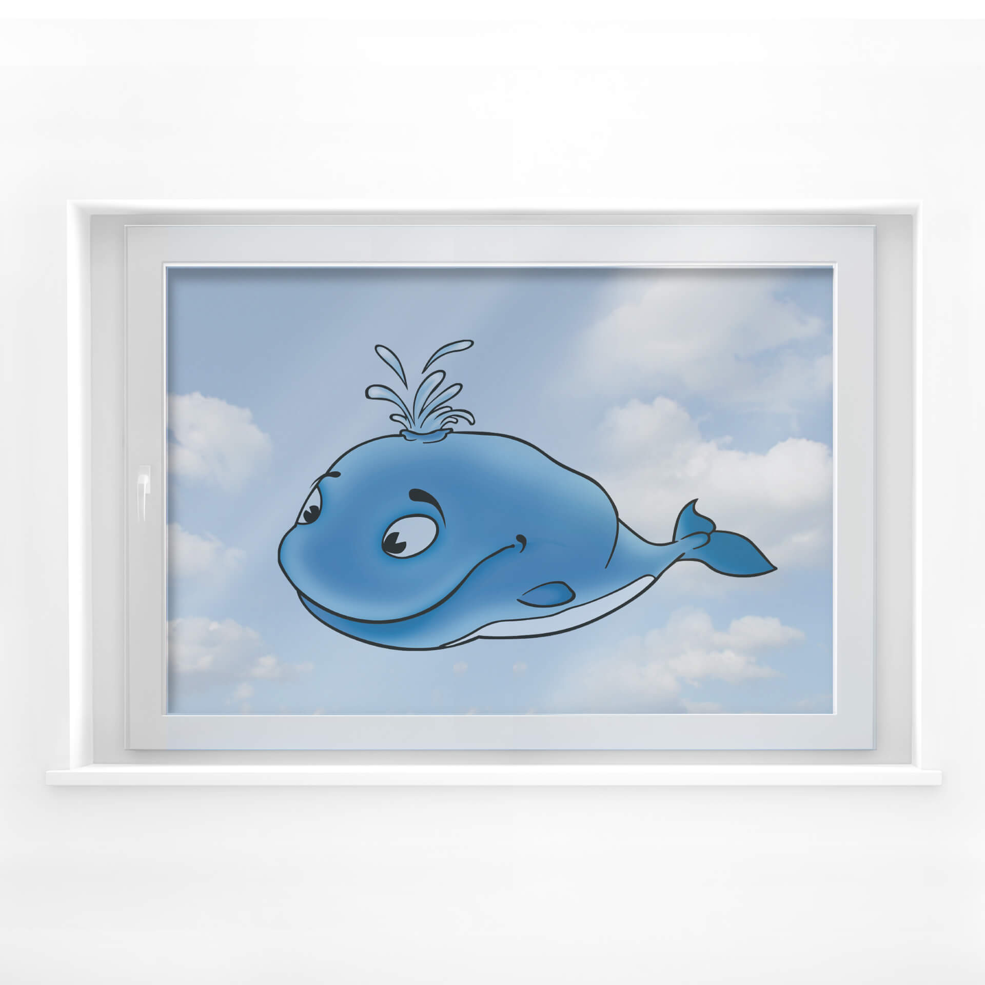 Raamsticker Walvis