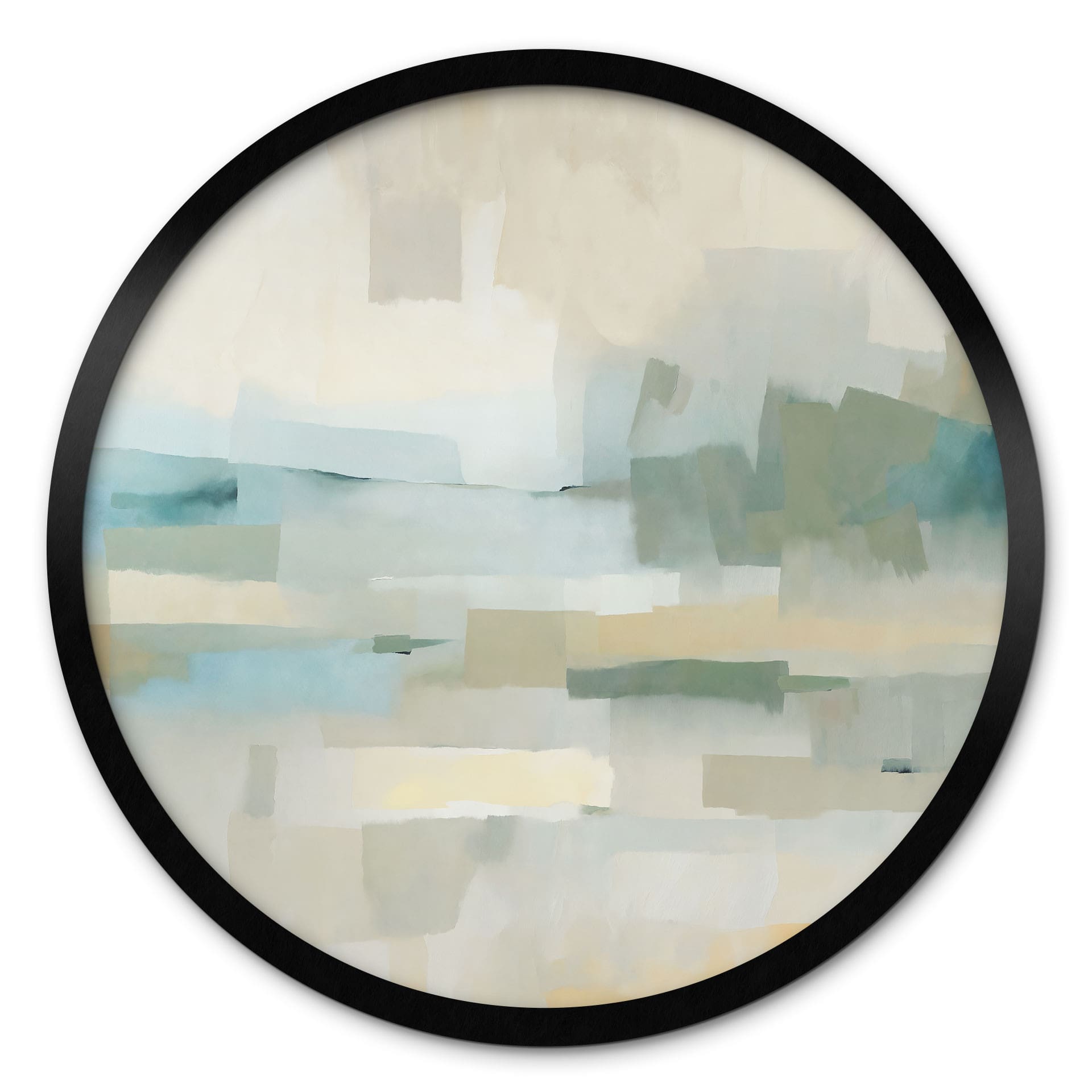 Poster Velvet Dusk - Abstract Landschap - Sir Edward x Grigory Gladarev - Rond