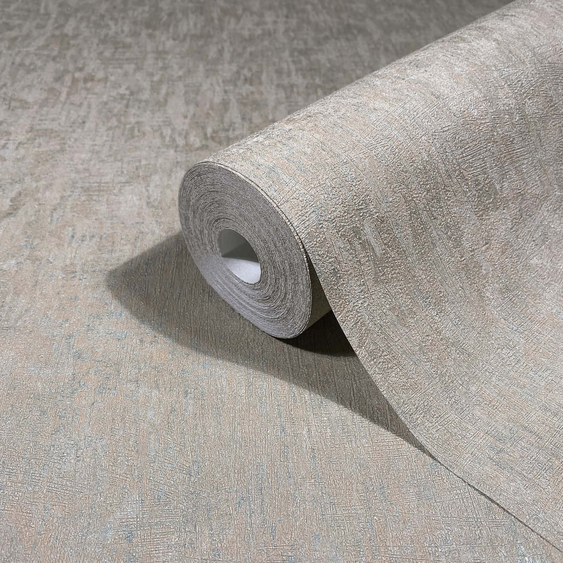 Vliesbehang in beige betonlook effen modern