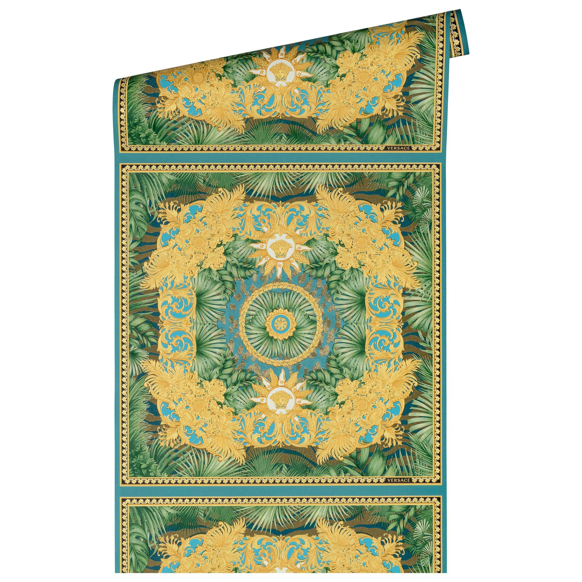 Versace Home Luxe Behang Jungle Goud Groen