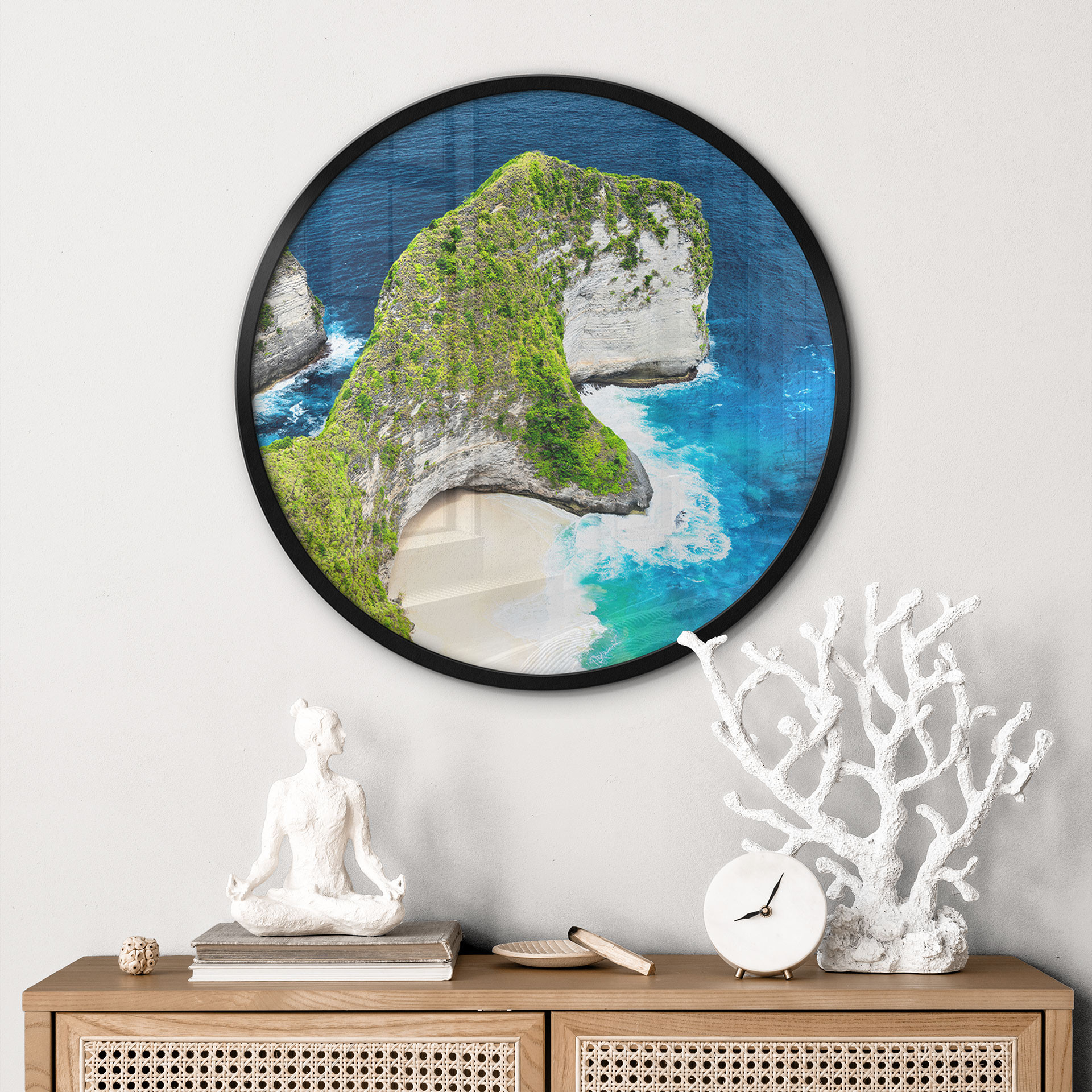 Poster Côte rocheuse de Nusa Penida - Hugonnard - Rond