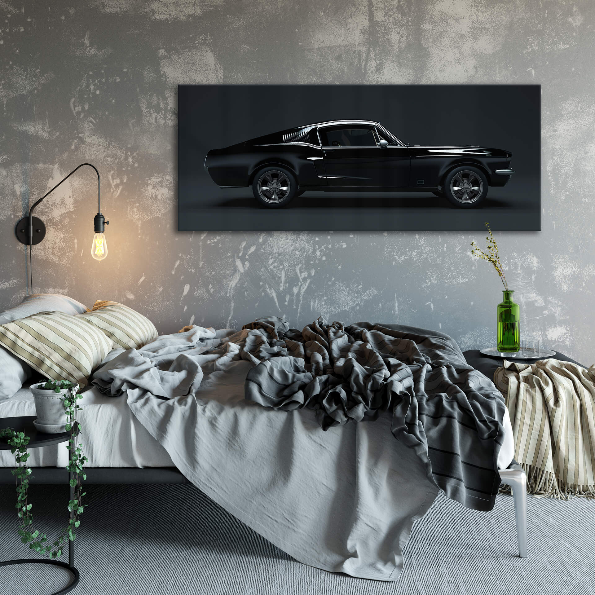 Acrylglasbild - Muscle Car - Panorama