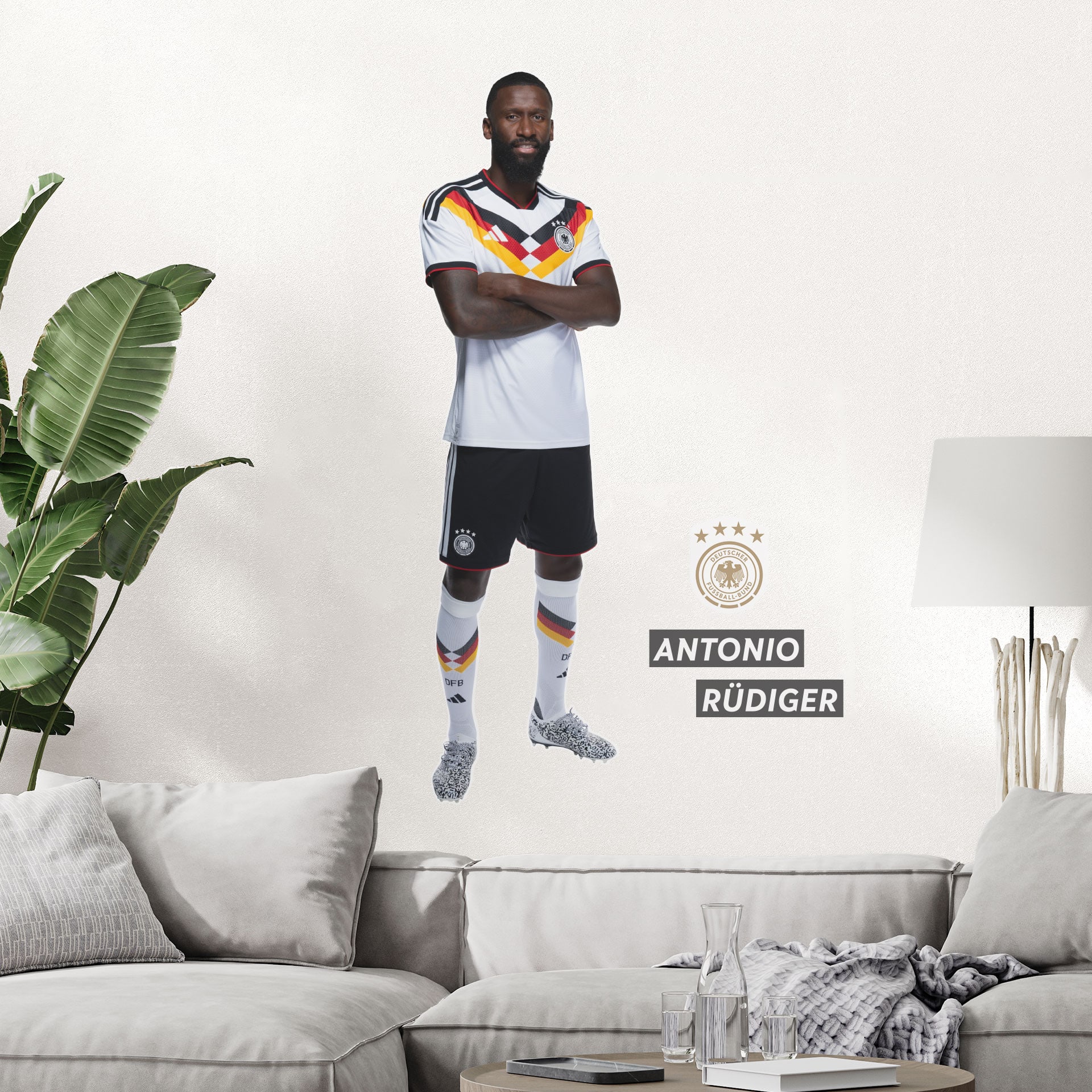 DFB Sticker WM 2026, Wandtattoo Antonio Rüdiger