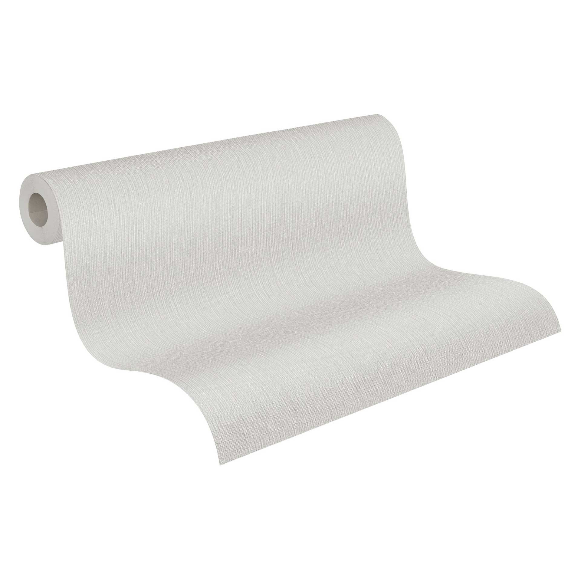 Eenheidsbehang wit - Vliesbehang met een fijne textuur en een elegante look