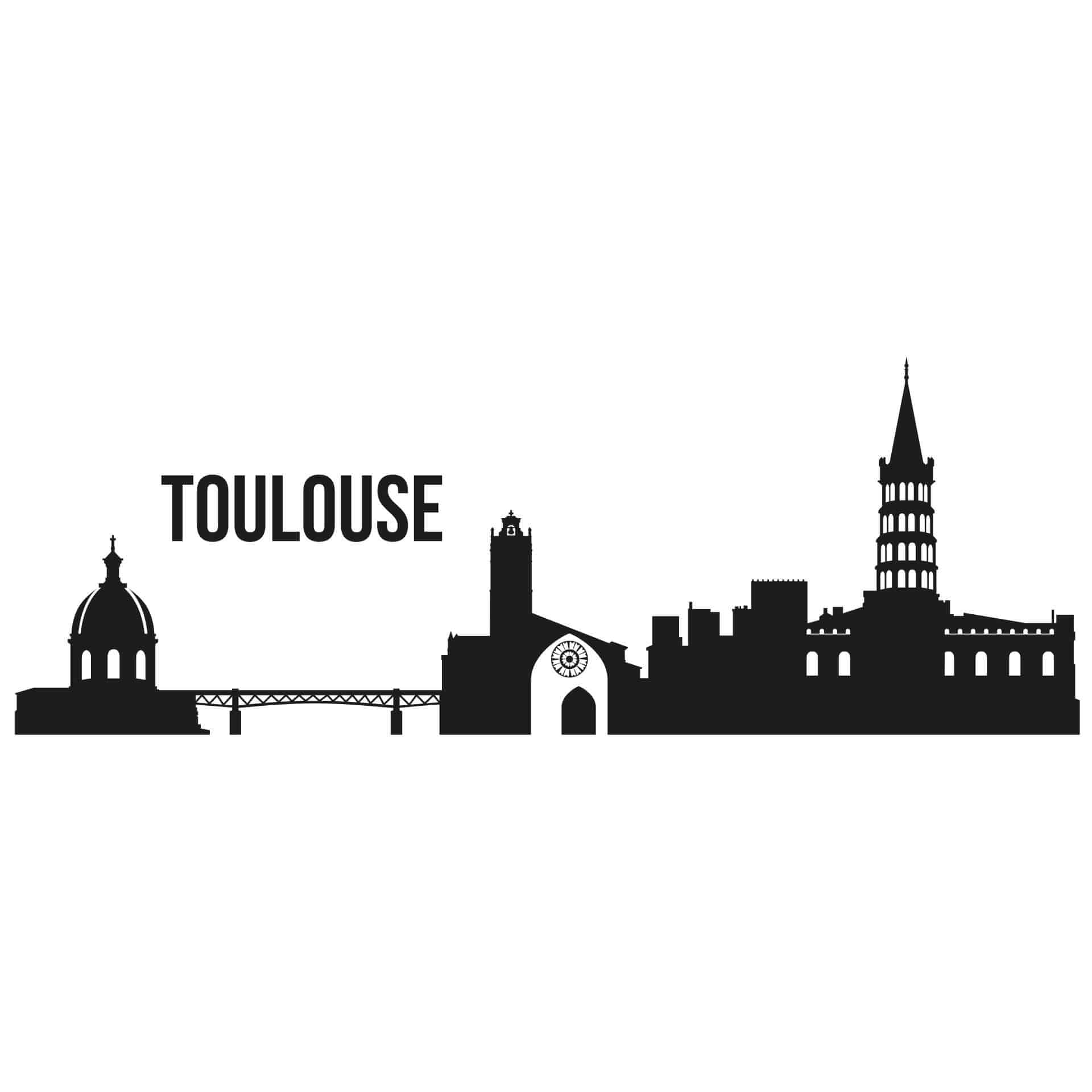 Sticker mural -Toulouse
