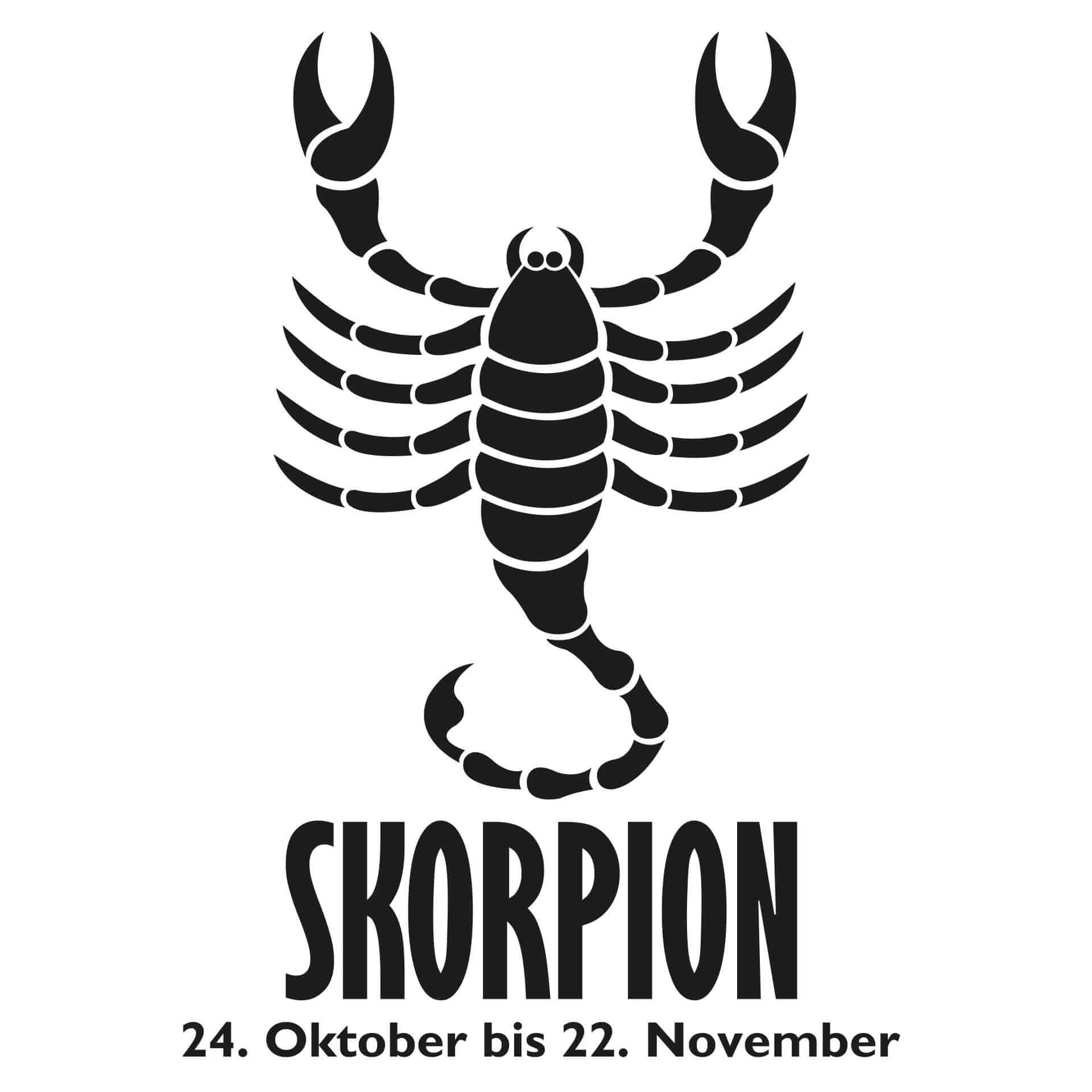 Wandtattoo Sternzeichen - Skorpion