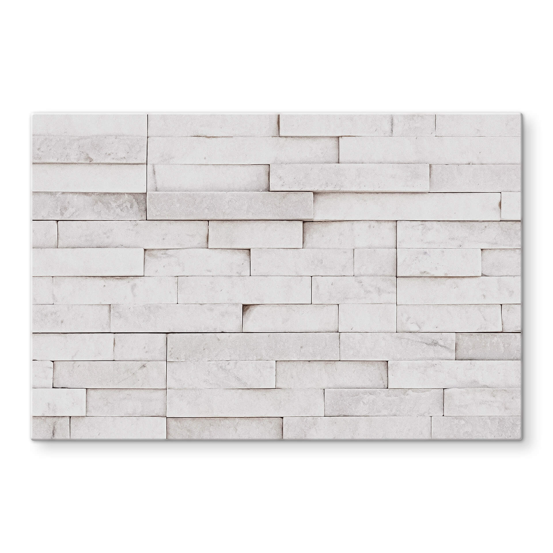 Panel szklany do kuchni 1X Studio - Biały mur