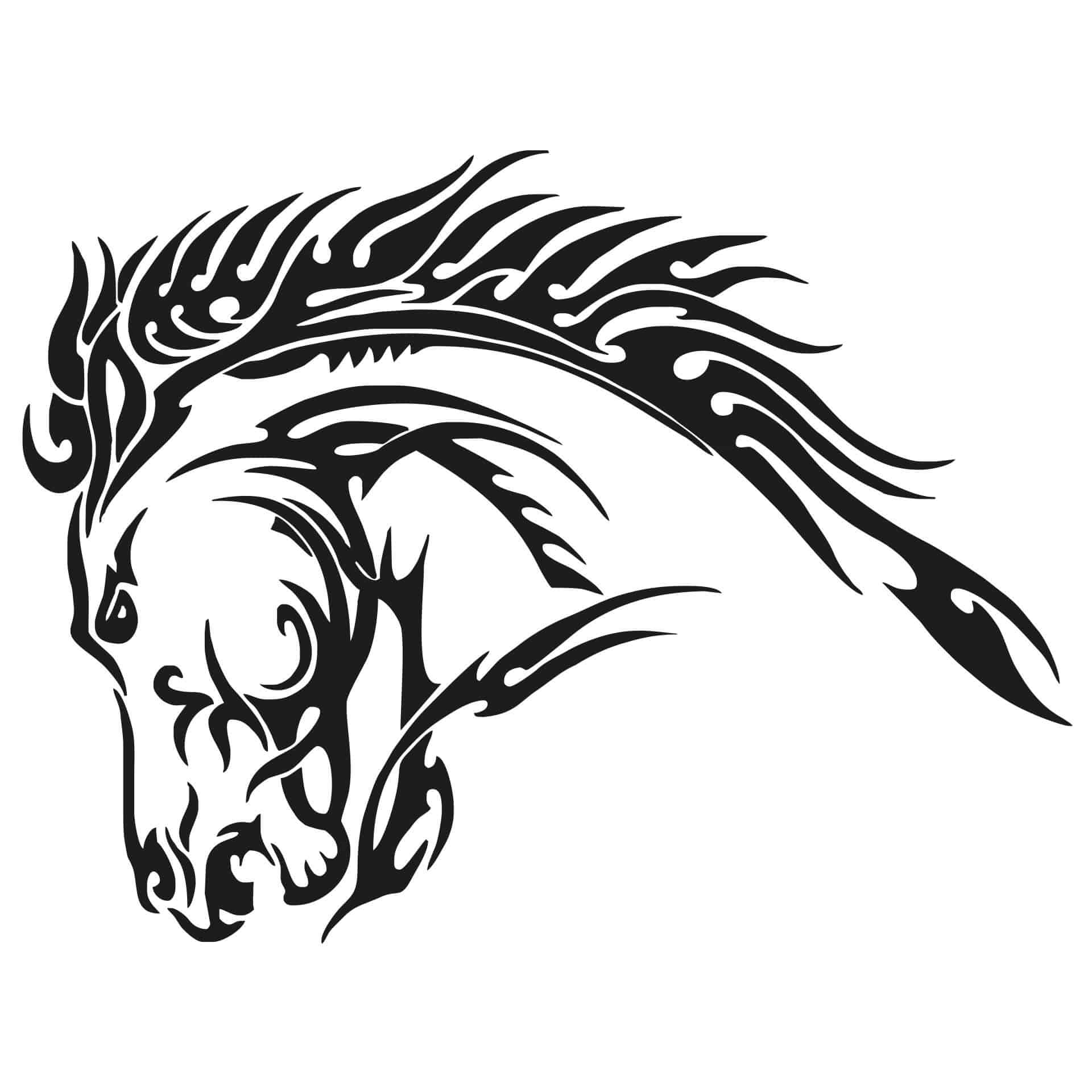 Wallsticker Hestehoved