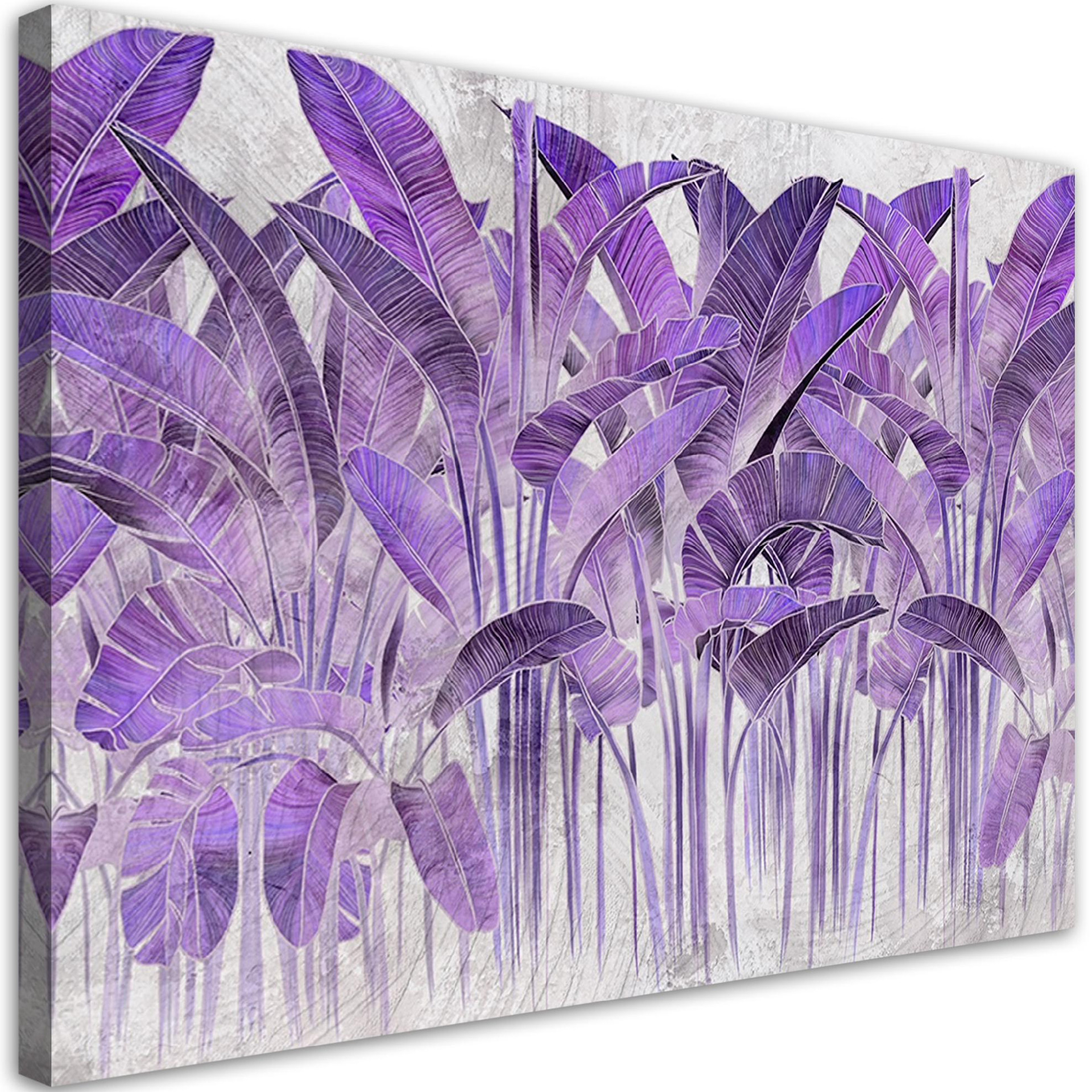 Canvasbillede, Lilla bananblade