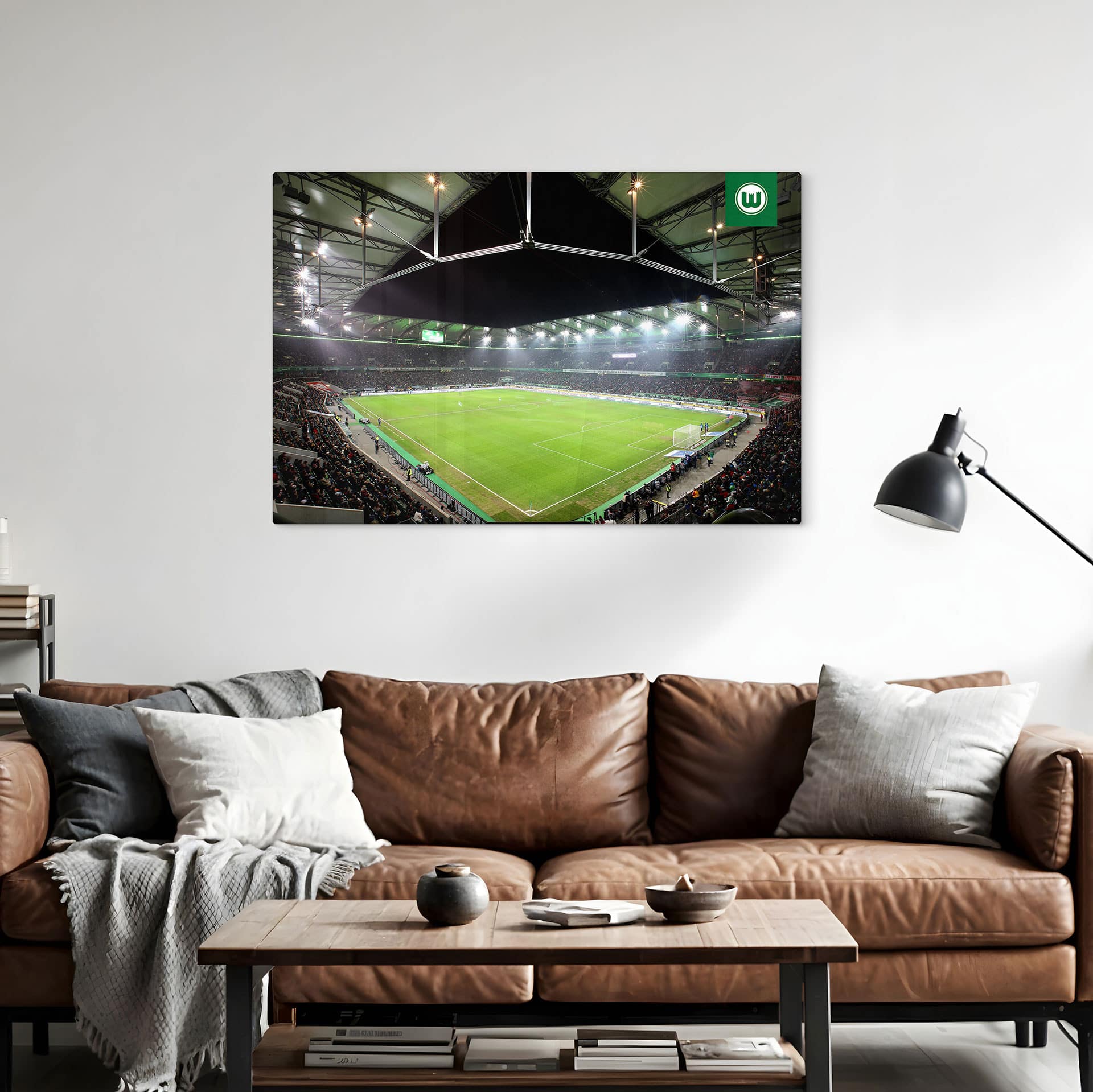Glasbild VfL Wolfsburg Volkswagen Arena