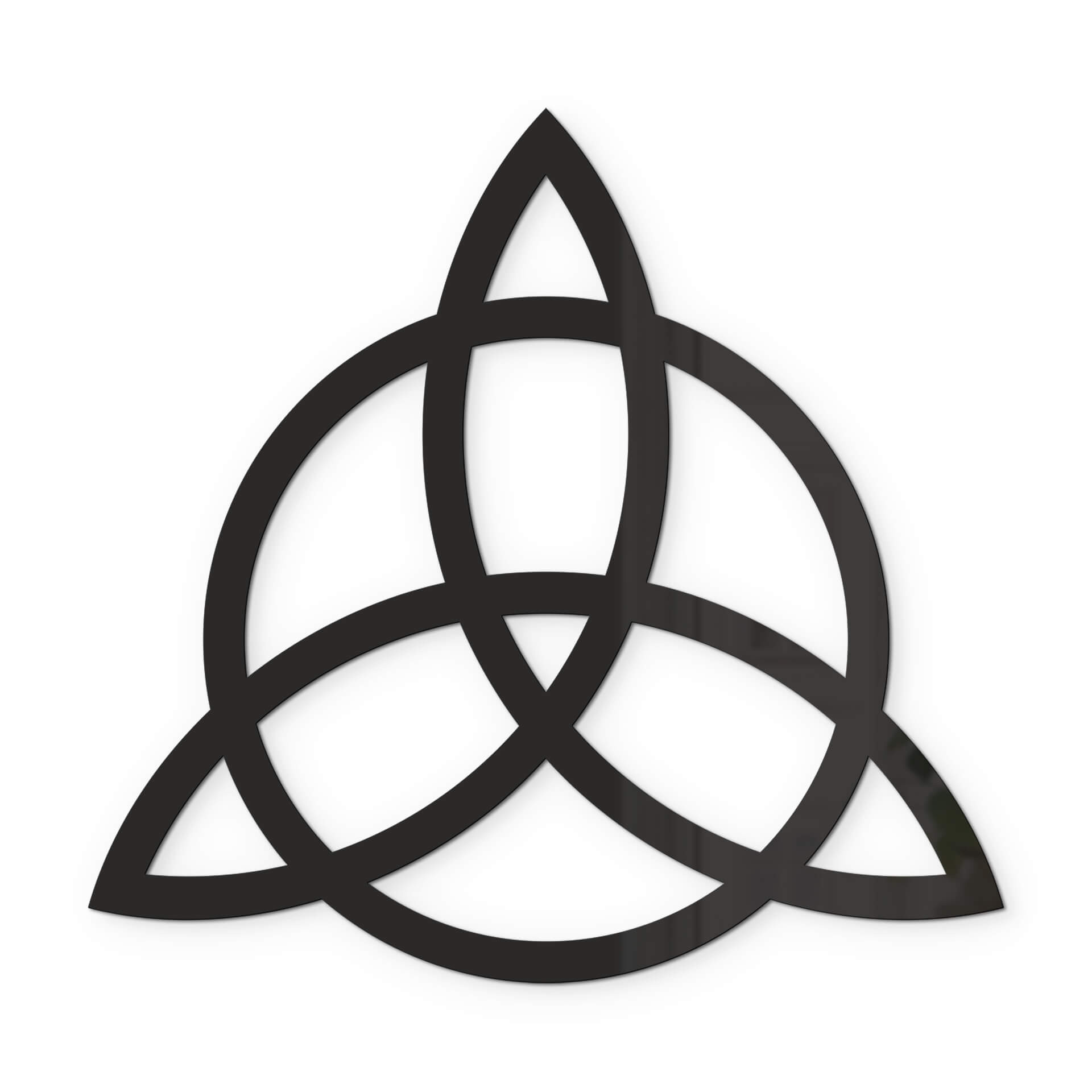Akrylowa dekoracja Triquetra z okręgiem