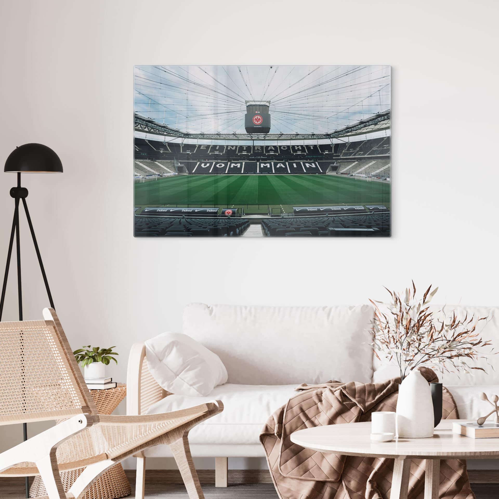 Glasbild Eintracht Frankfurt - Stadion Tribüne
