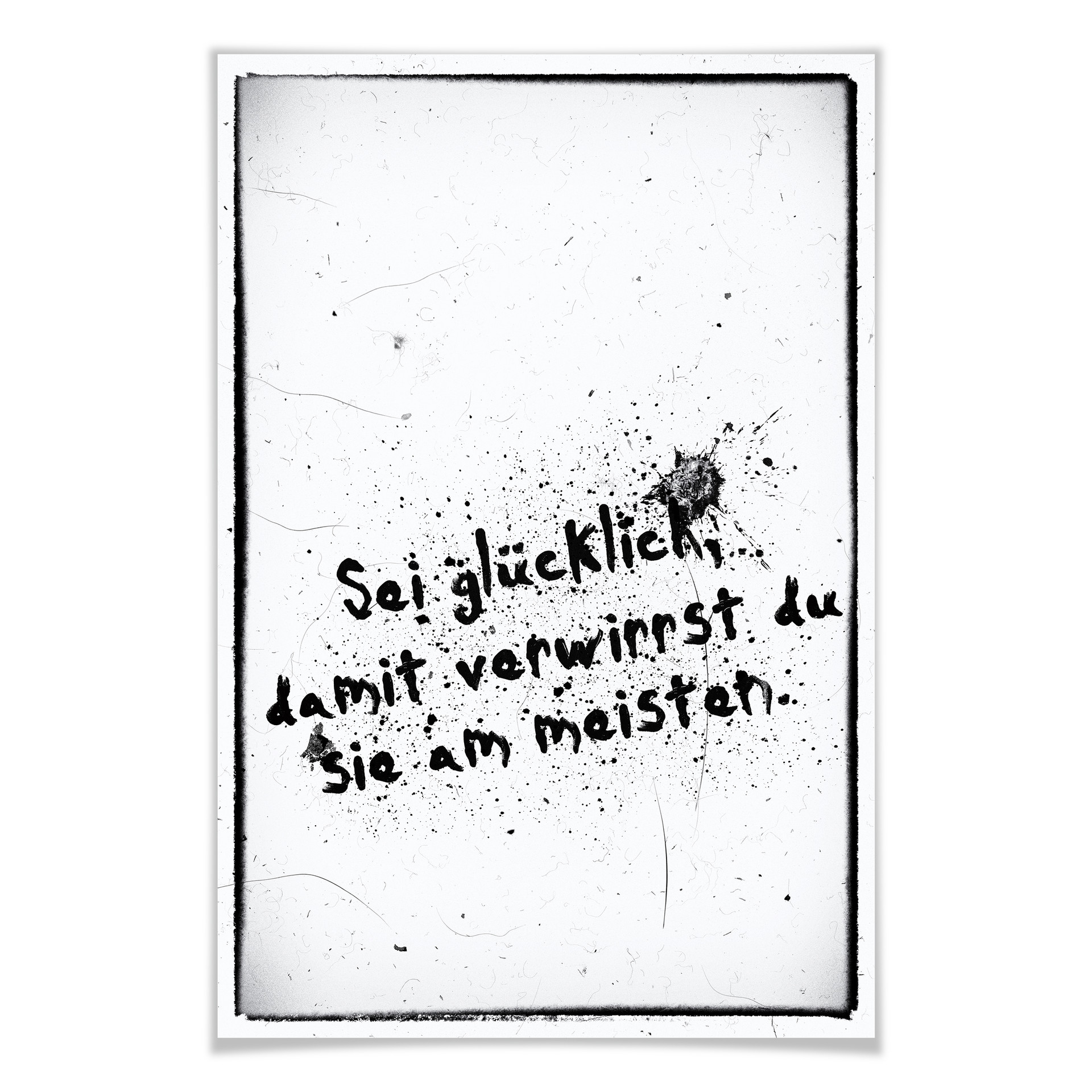 Poster Sei glücklich, damit verwirrst du sie alle