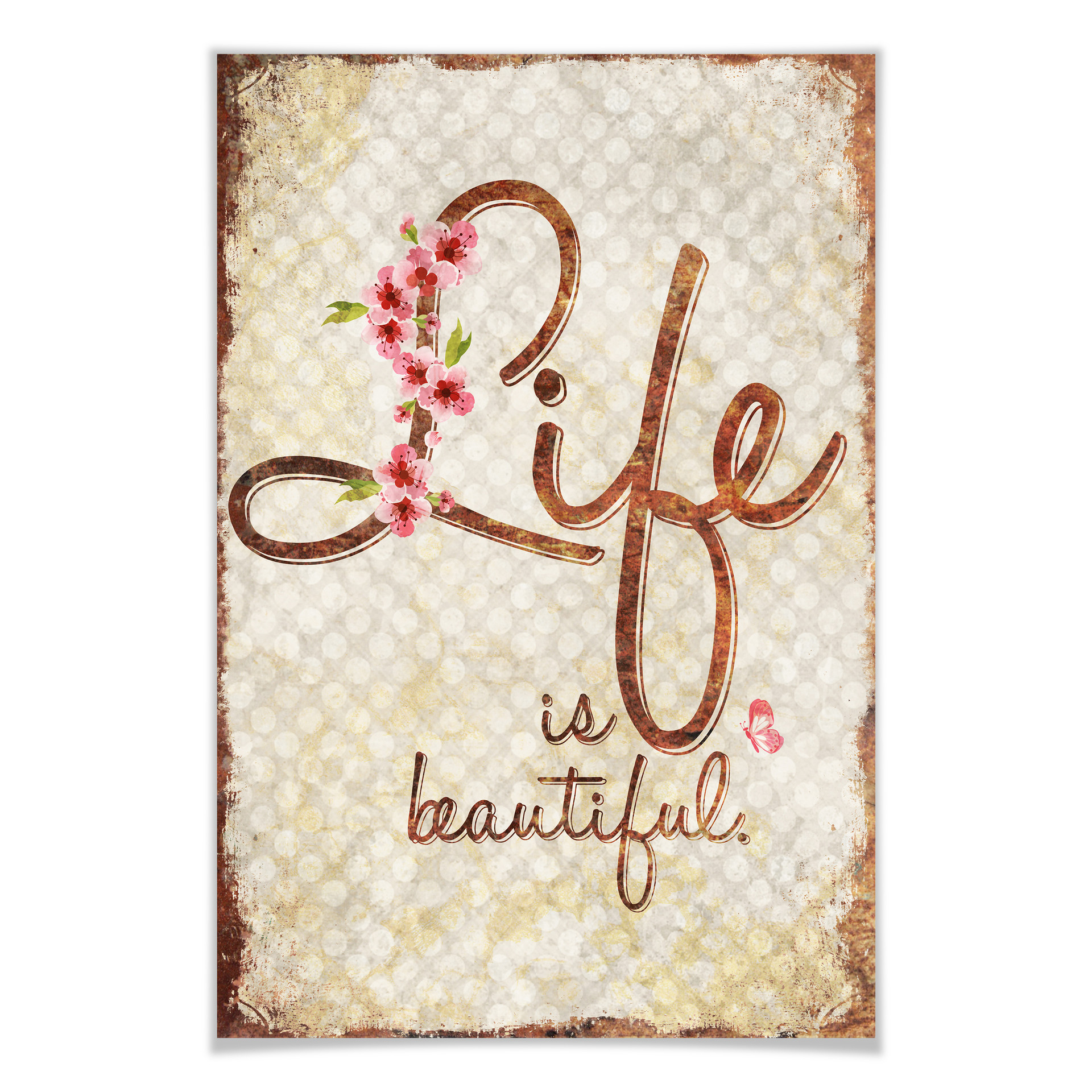 Poster - Life is Beautiful - vintage