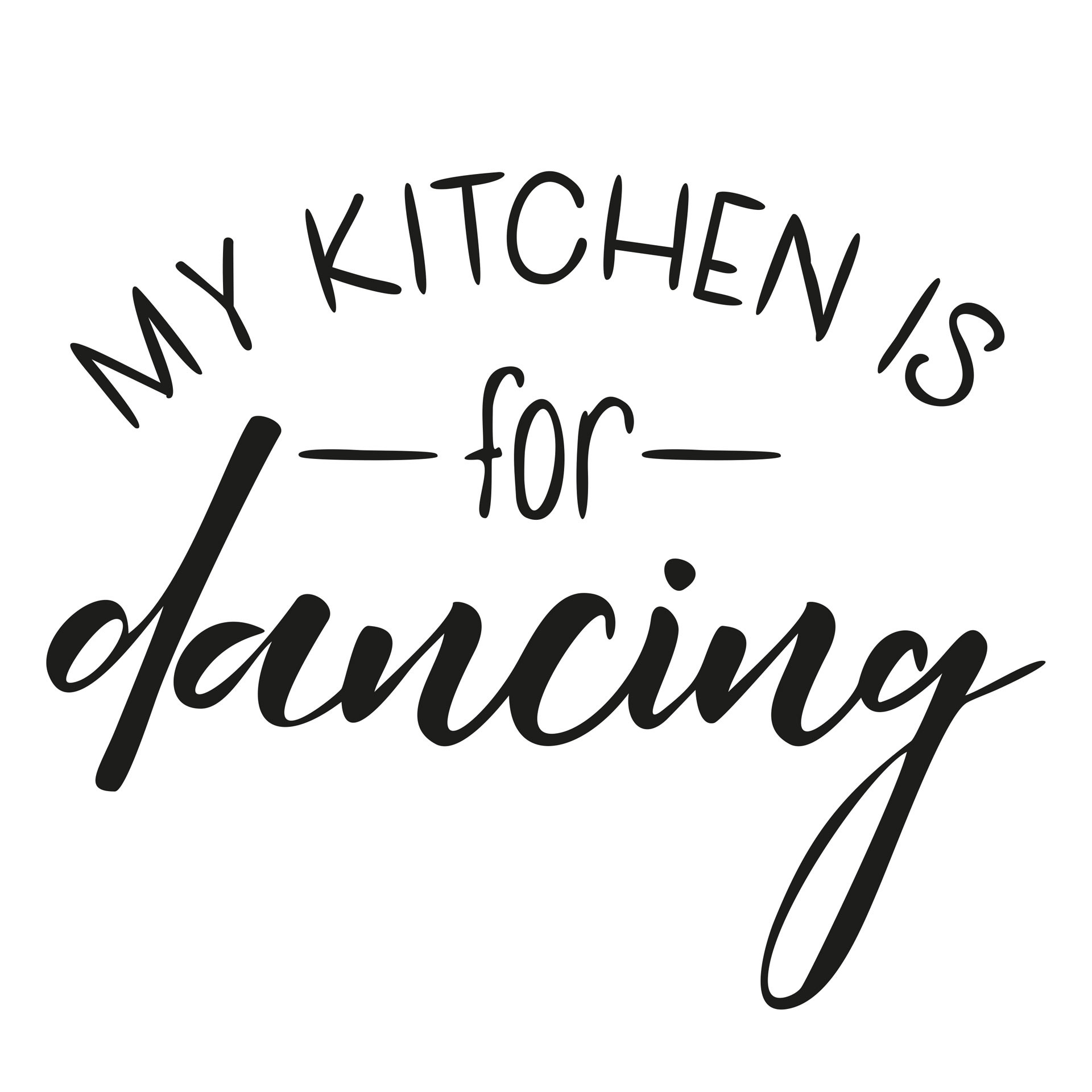 Wallsticker - My kitchen is for dancing