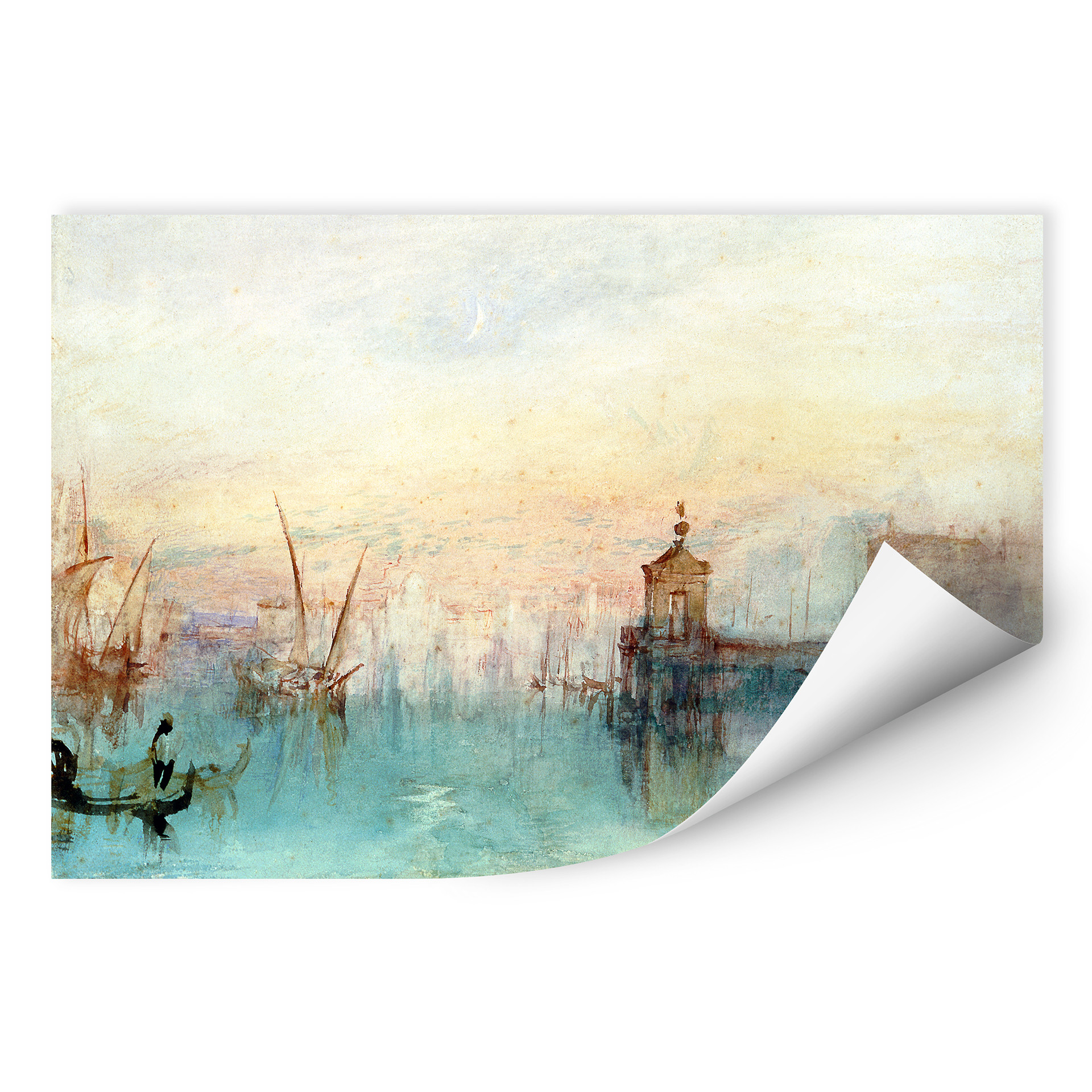 Wallprint W - Turner - Venedig mit erster Mondsichel