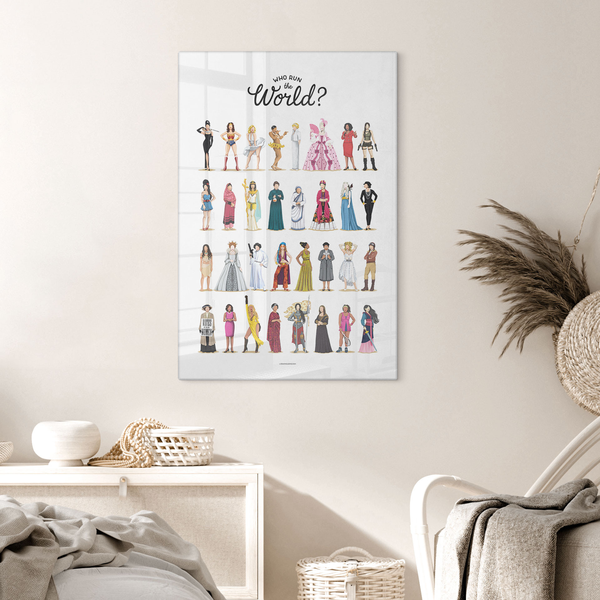 Tableau en verre Tohmé - Who run the World