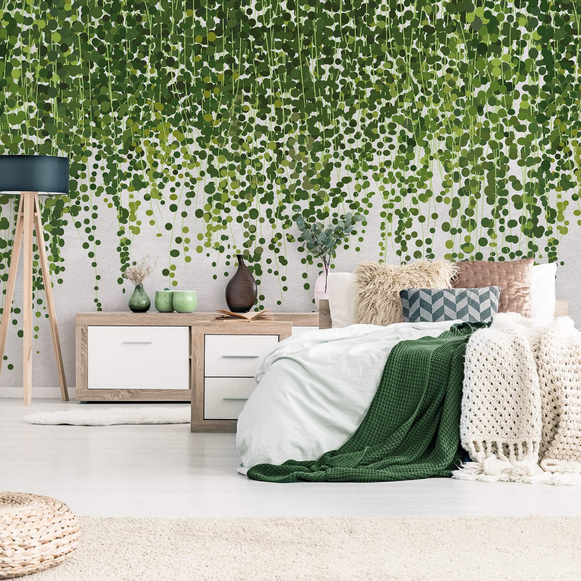 Fotobehang Hangplanten