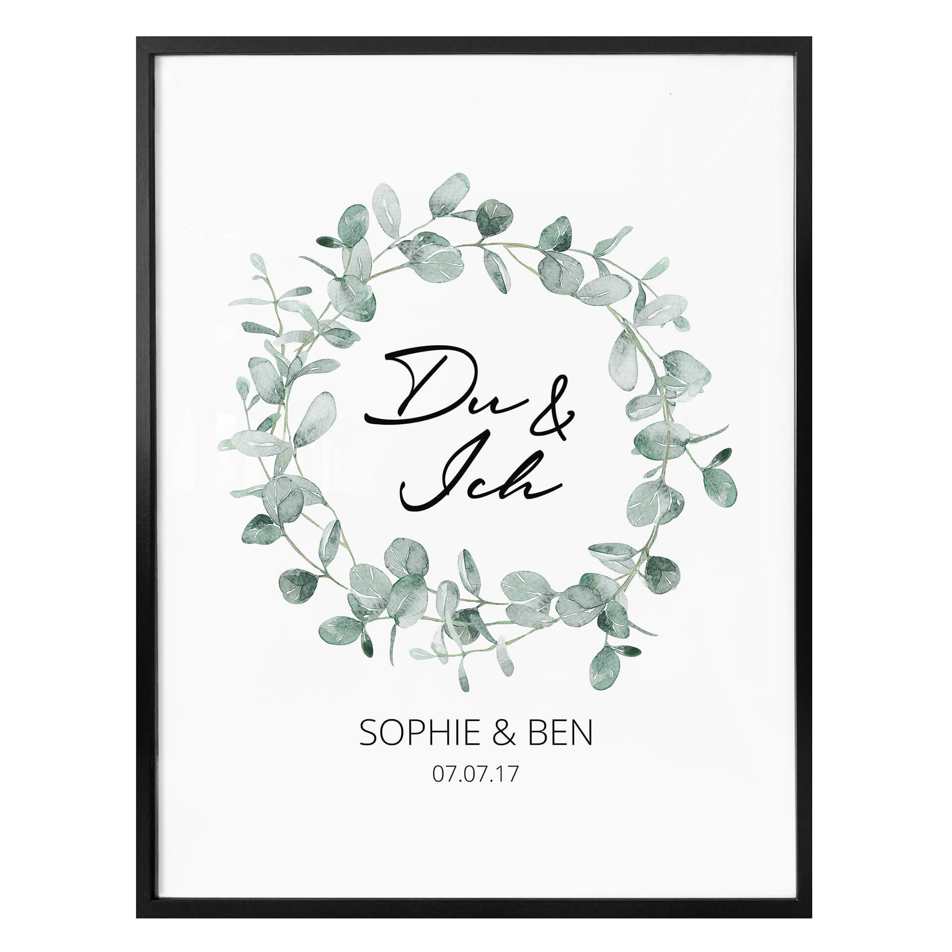 Poster Du & Ich + Testo personalizzato