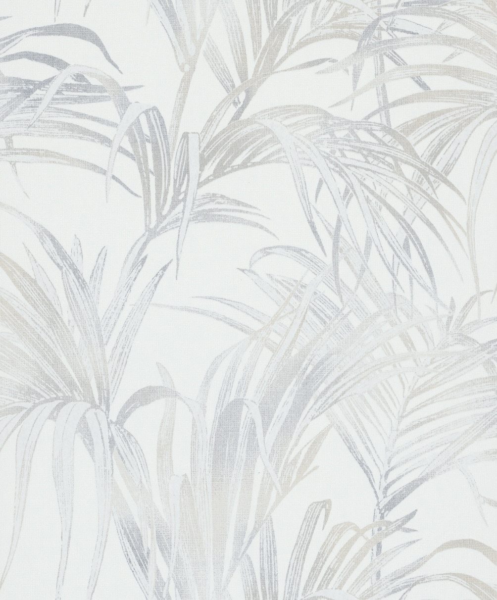 Bloemen behang vliesbehang Novamur Kylie wit, beige