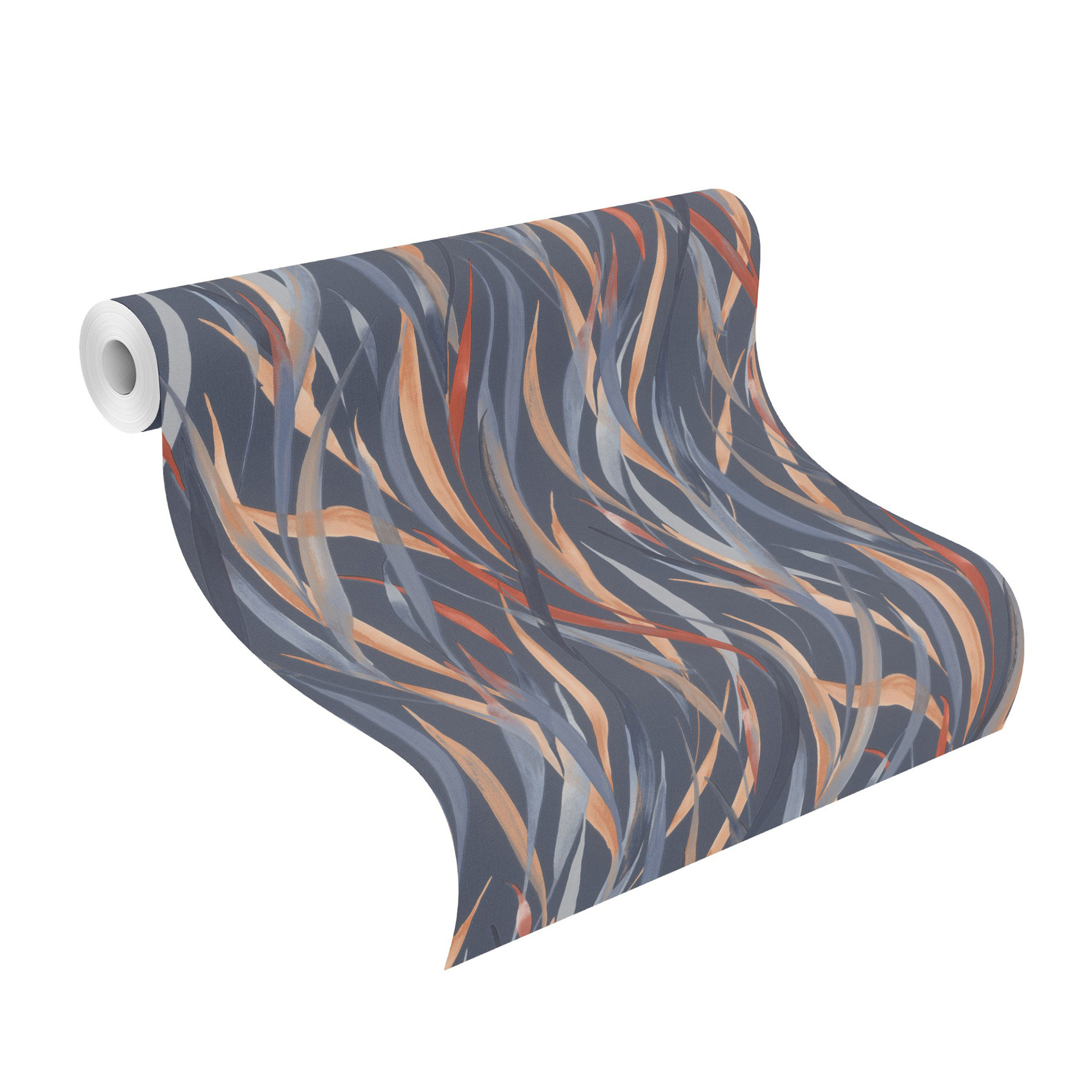 planten behang vliesbehang Paraiso blauw