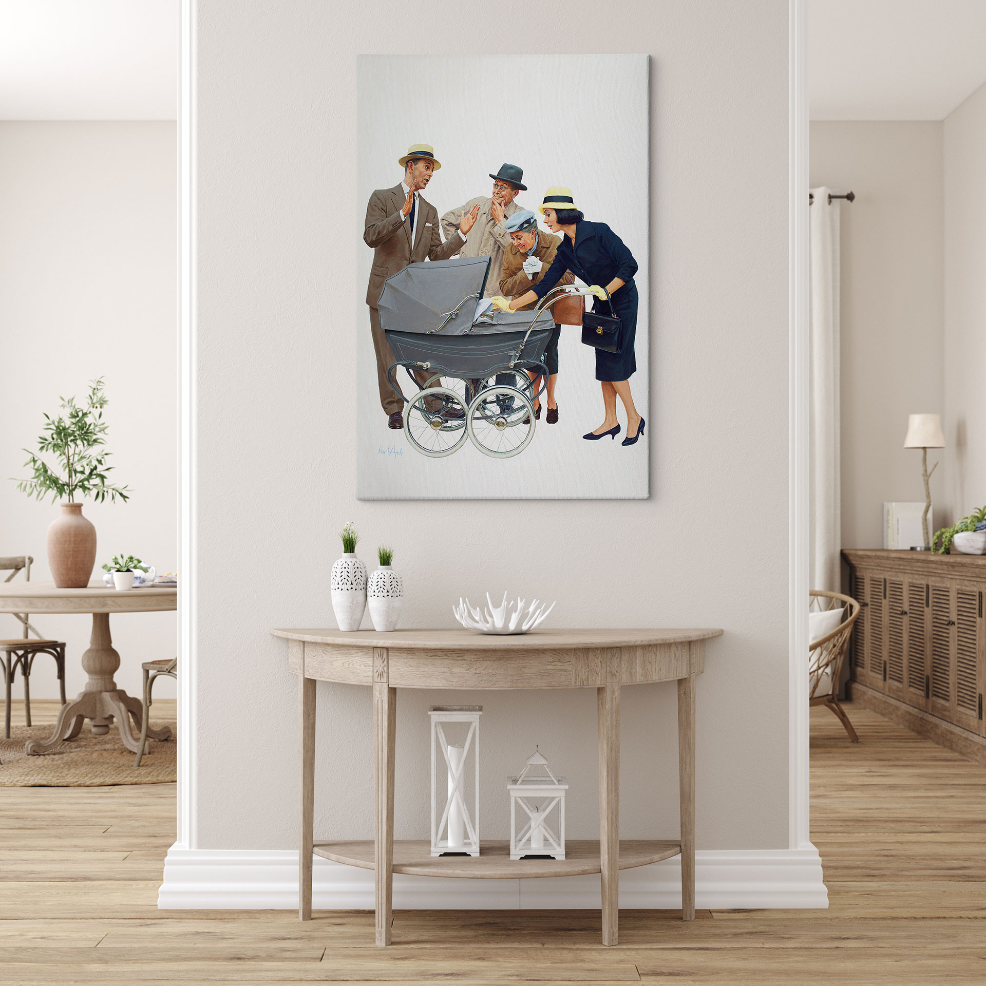 Leinwandbild Kurt Ard - Die Kleine so groß (1961) - 70x100 cm