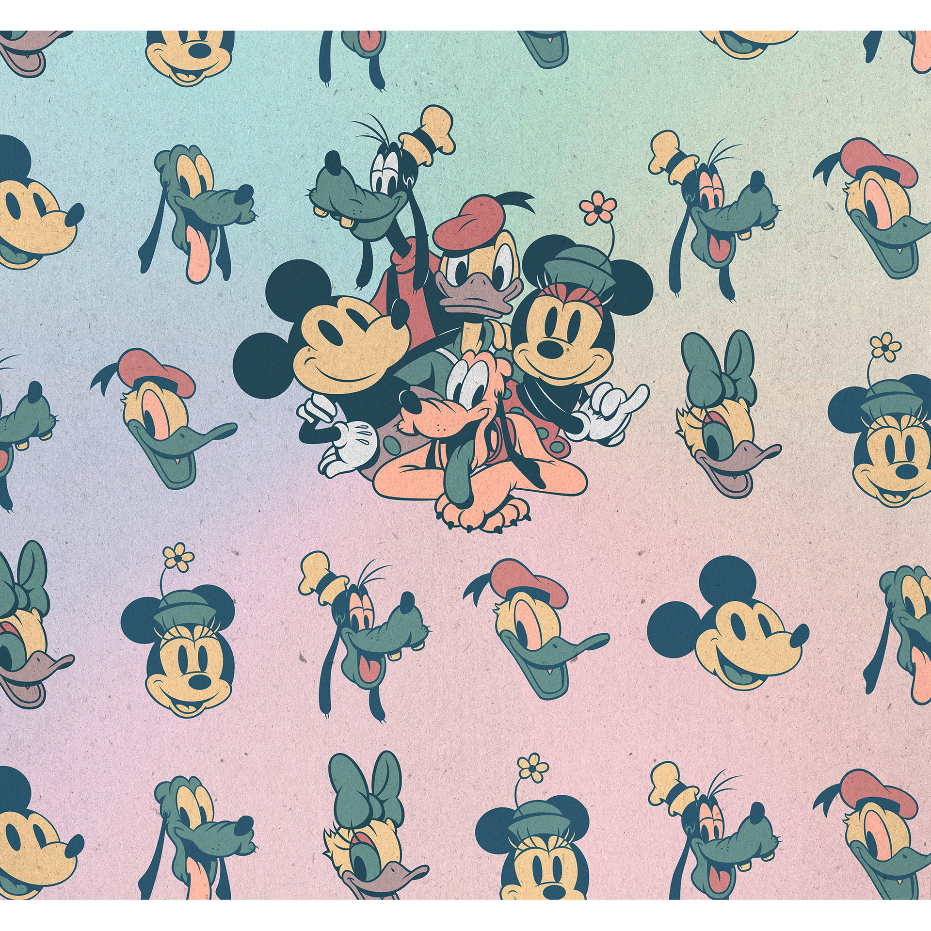 Vliesbehang - Mickey Fab5 - 300 x 280 cm
