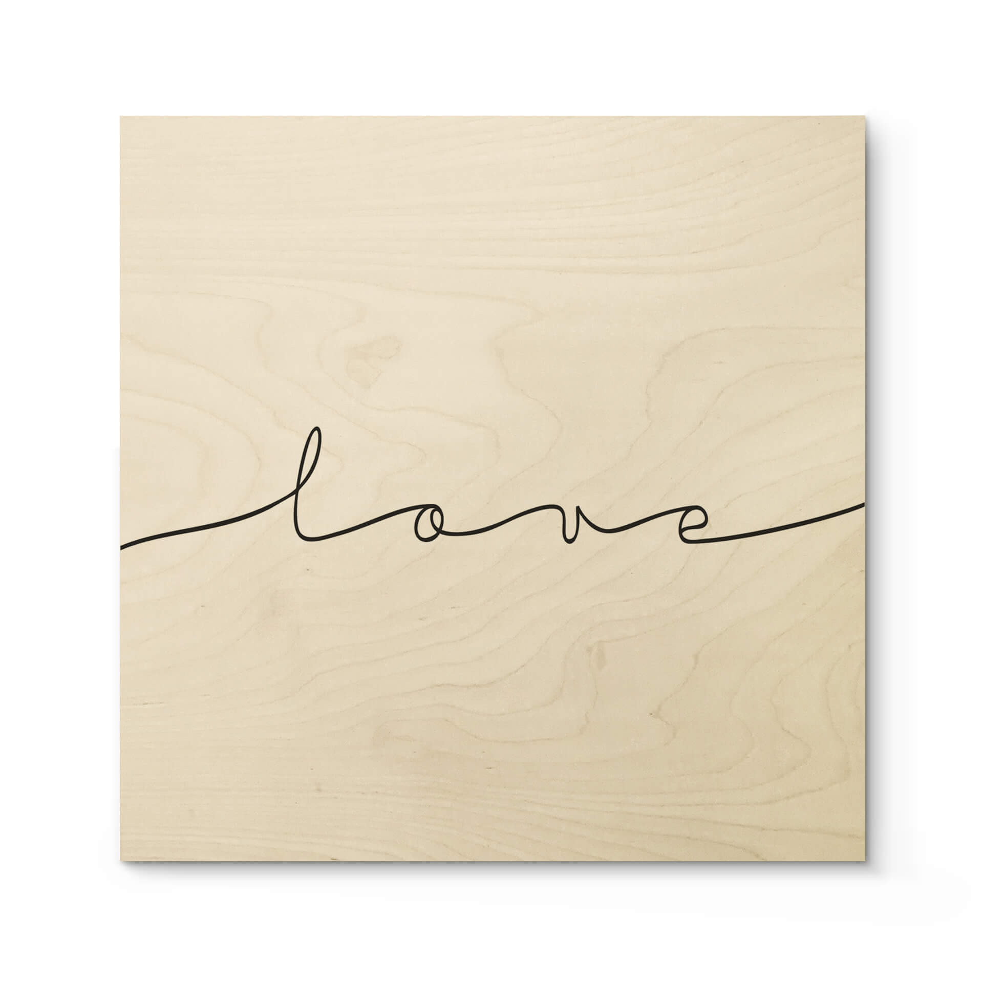 Stampa su legno - Love