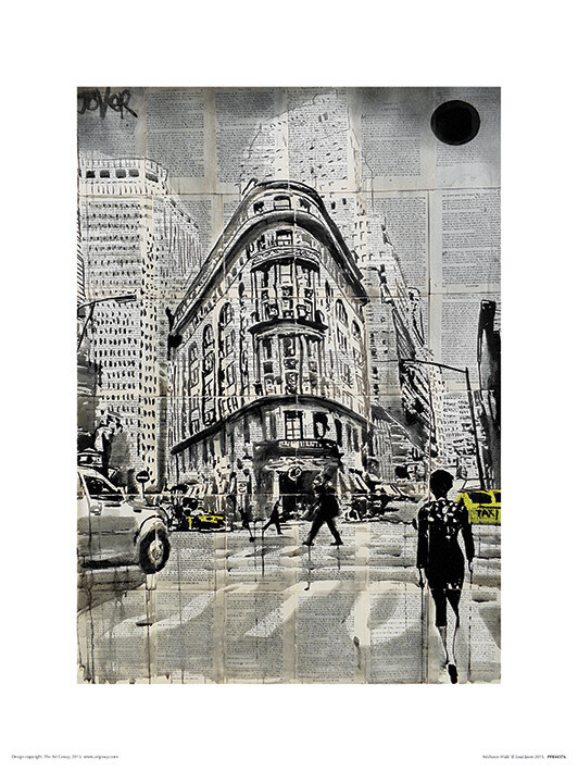 Poster Loui Jover - Midtown Walk Kunstdruck, Loui Jover (30 x 40 cm)