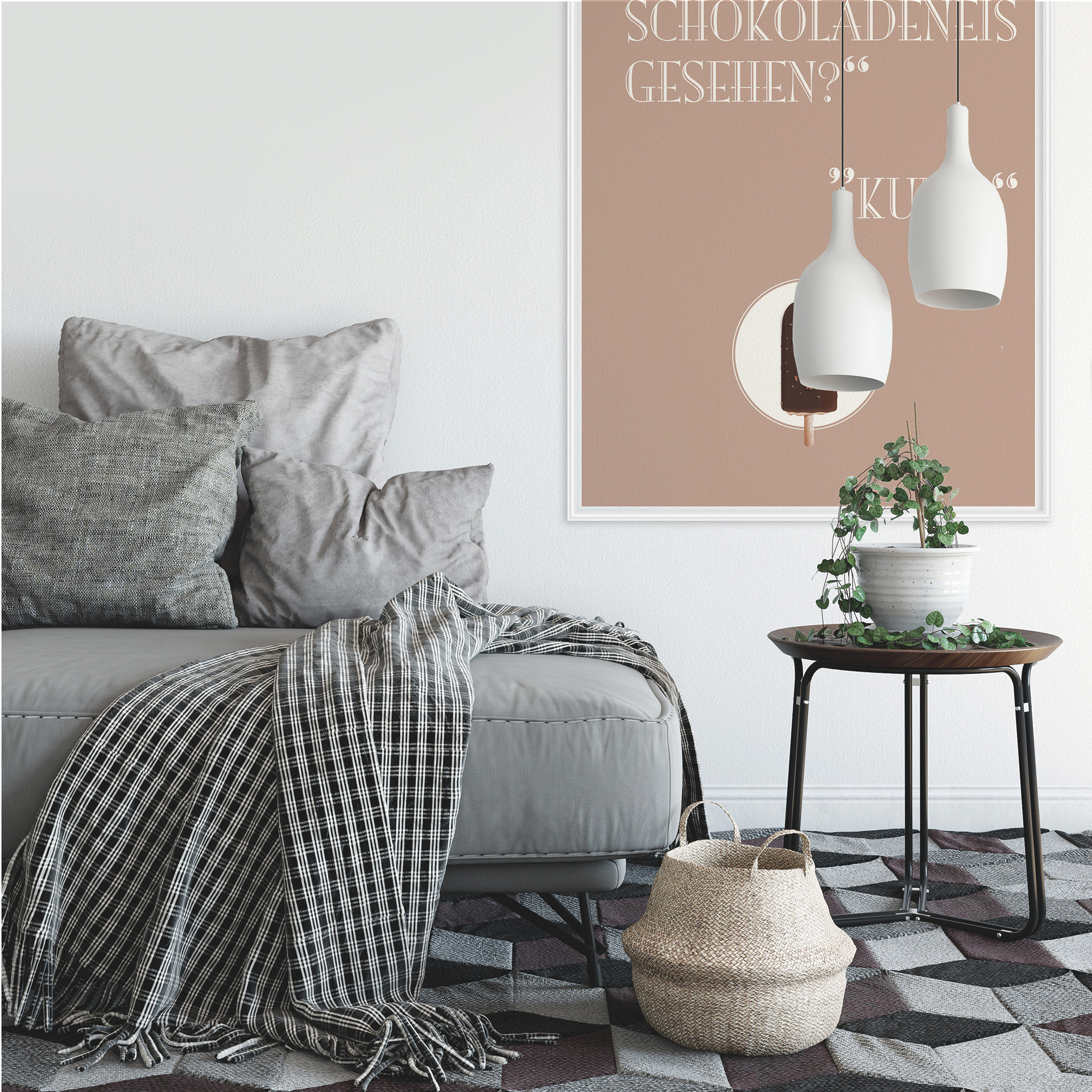 Wallprint Hast du mein Schokoladeneis gesehen?