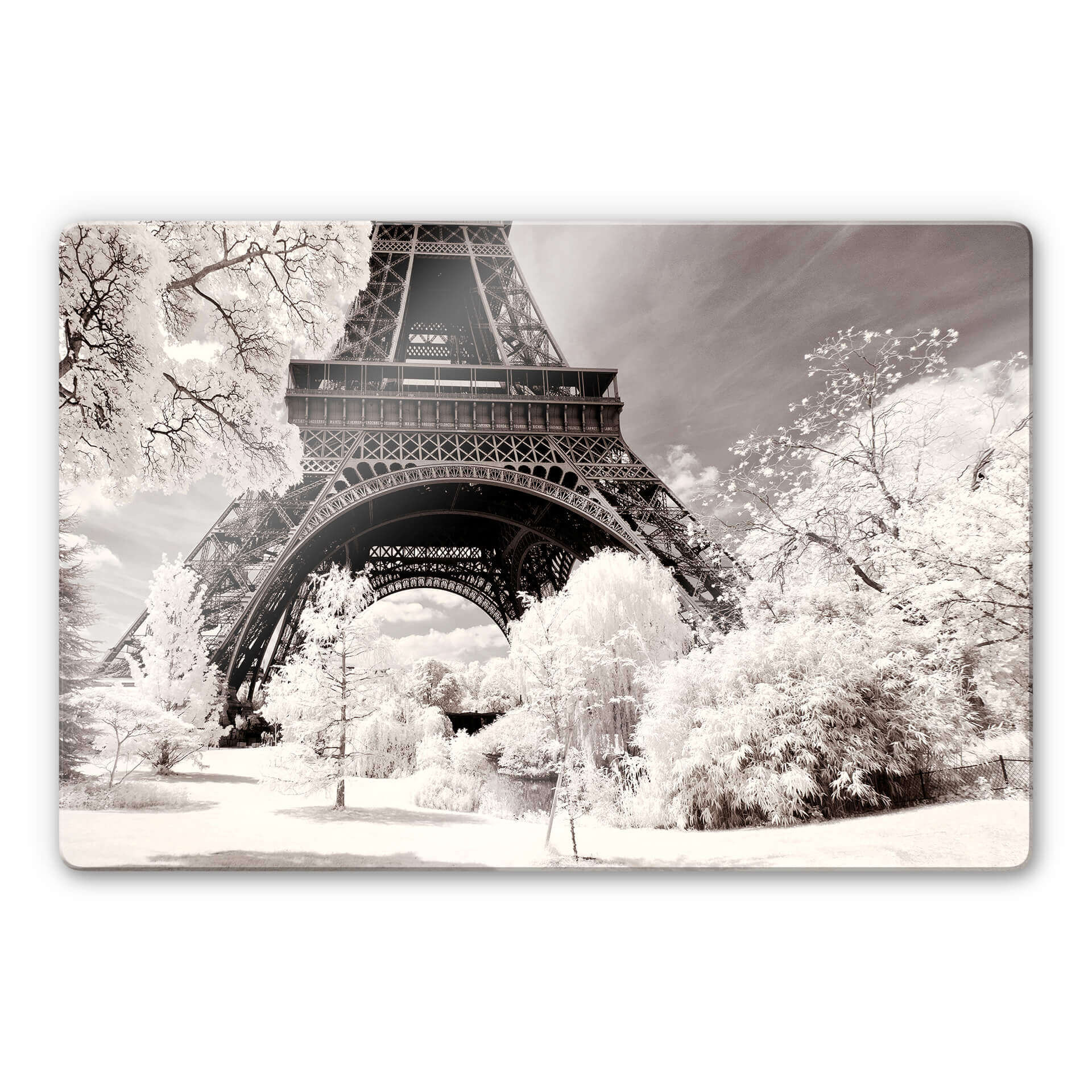 Tableau en verre Hugonnard - Winterfeeling in Paris