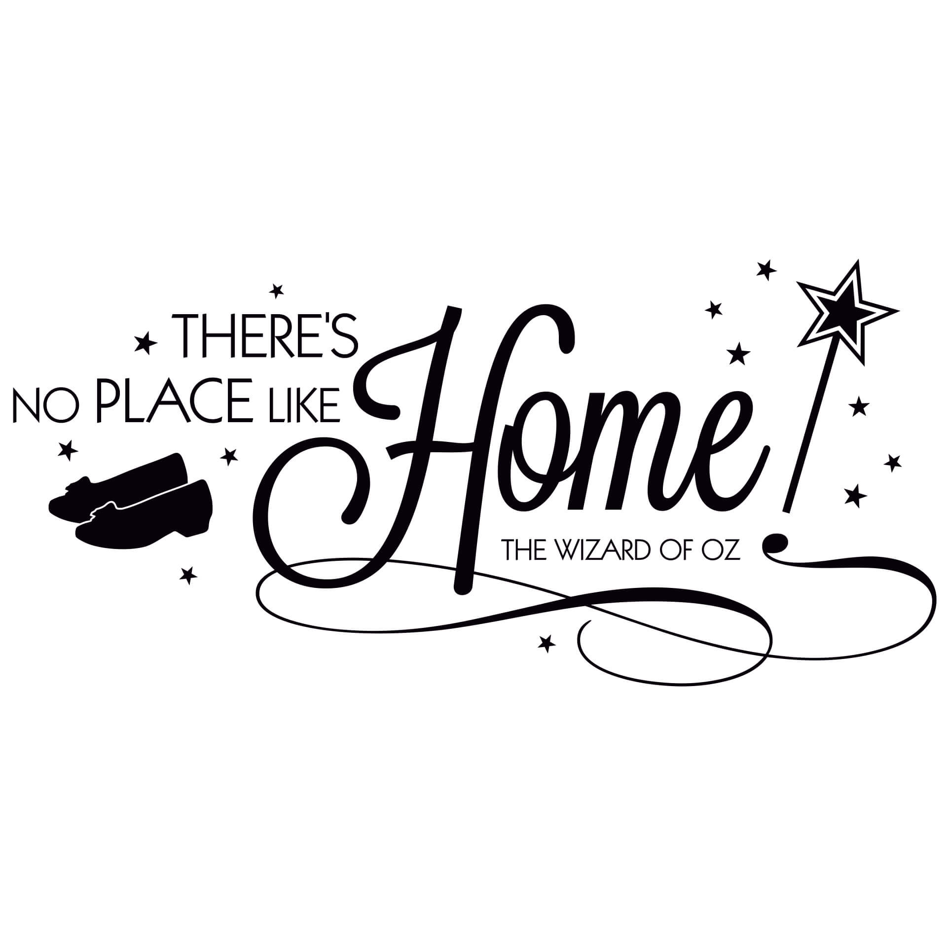 Wallsticker There's no place like home